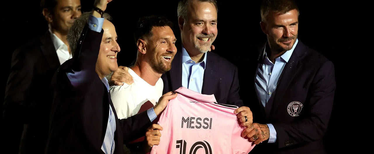 Leo Messi Celebrates with Inter Miami Owners