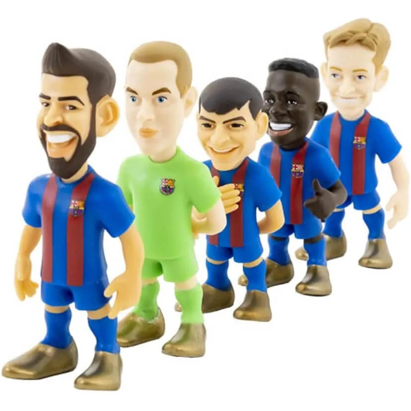 Minix FC Barcelona 5 Pack Figurines (Navy)