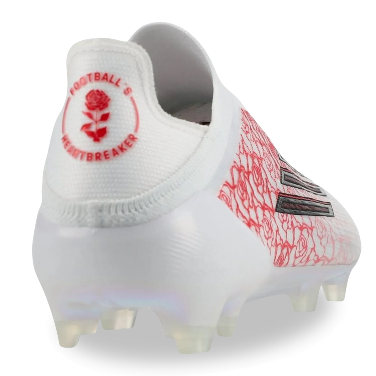 adidas LY F50 Elite LL Laceless FG Soccer Cleats (White Black Lucid Red)
