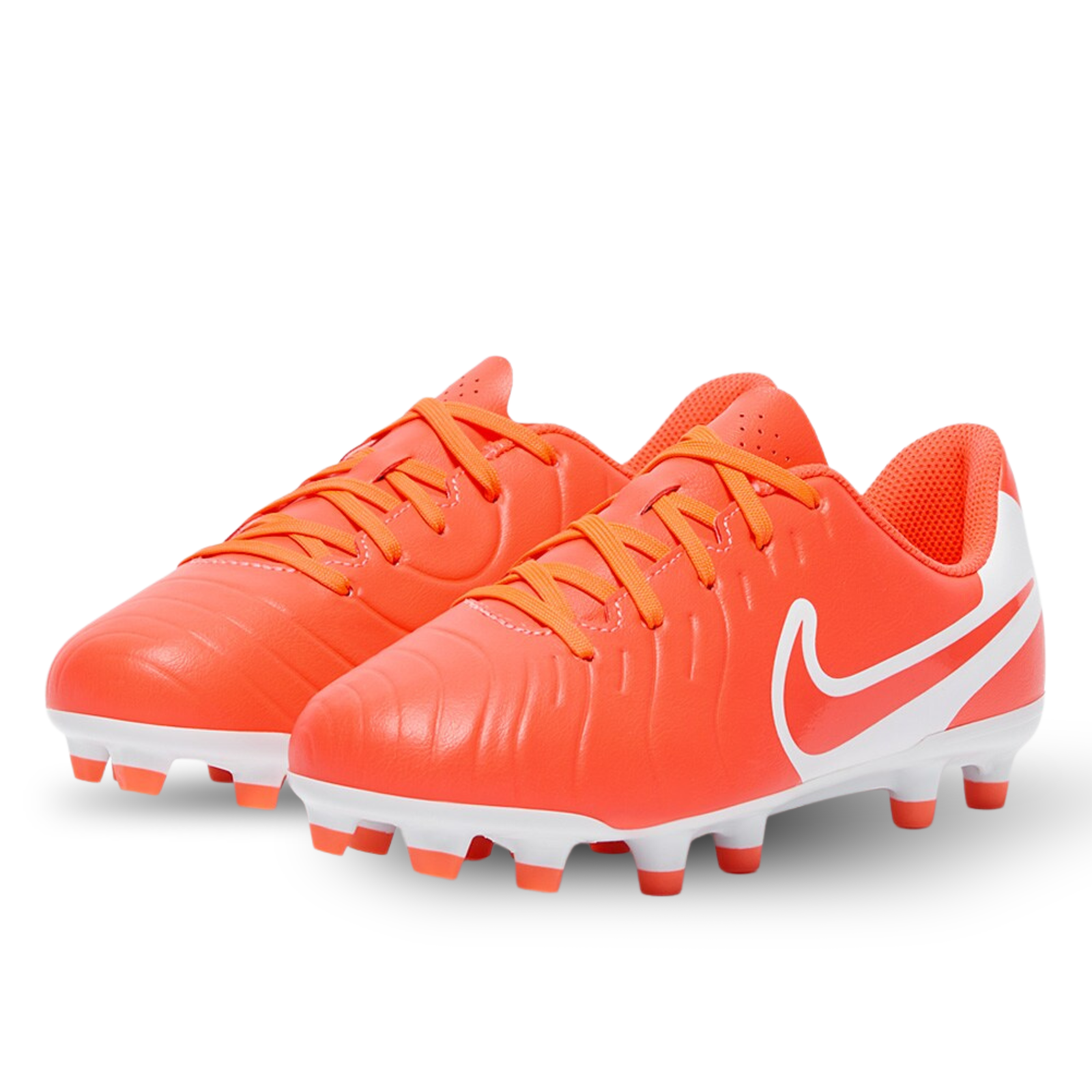 Nike Youth Jr. Legend 10 Club FG/MG Soccer Cleats (Hot Lava/White)