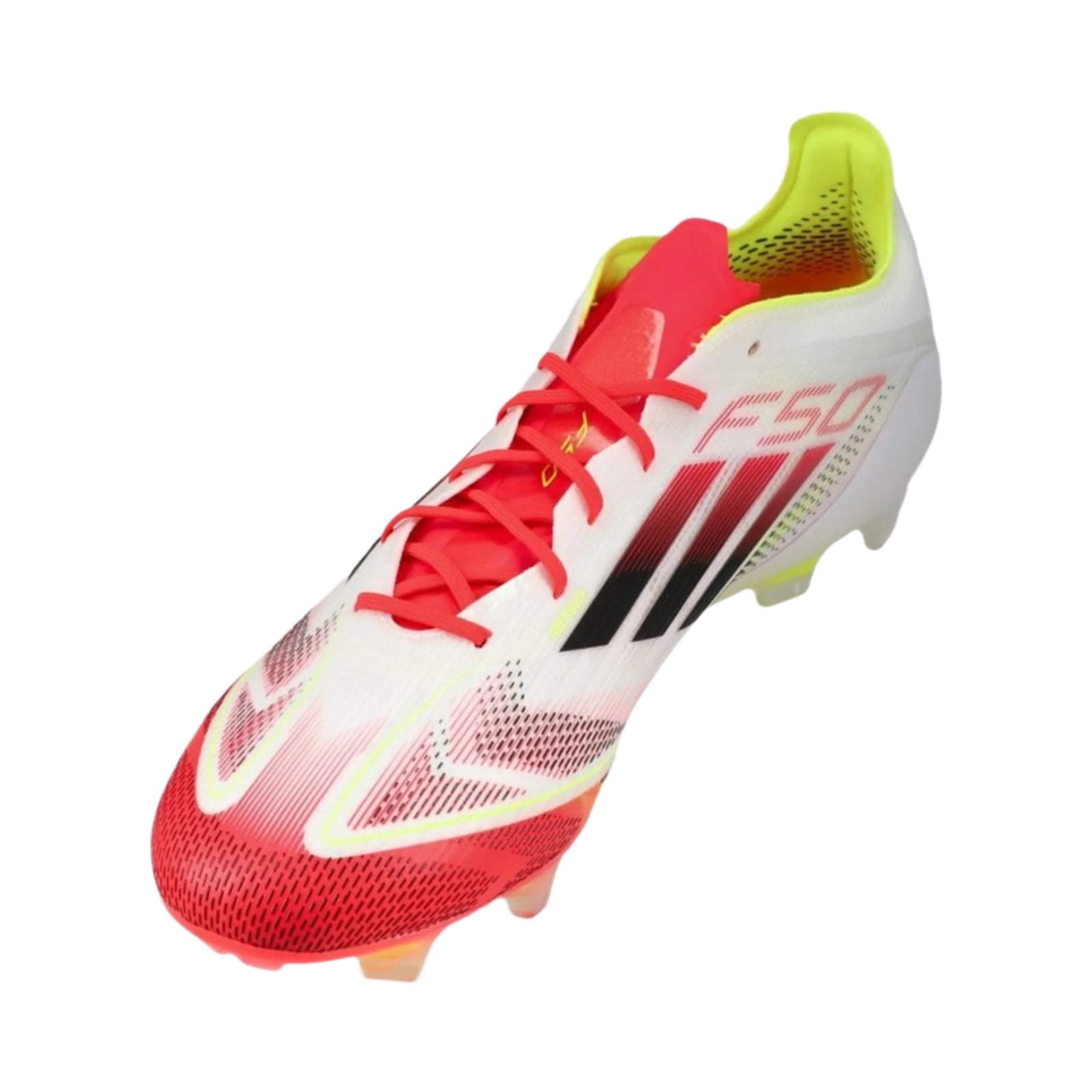 adidas F50 Elite FG Soccer Cleats (White/Black/Solar Yellow)