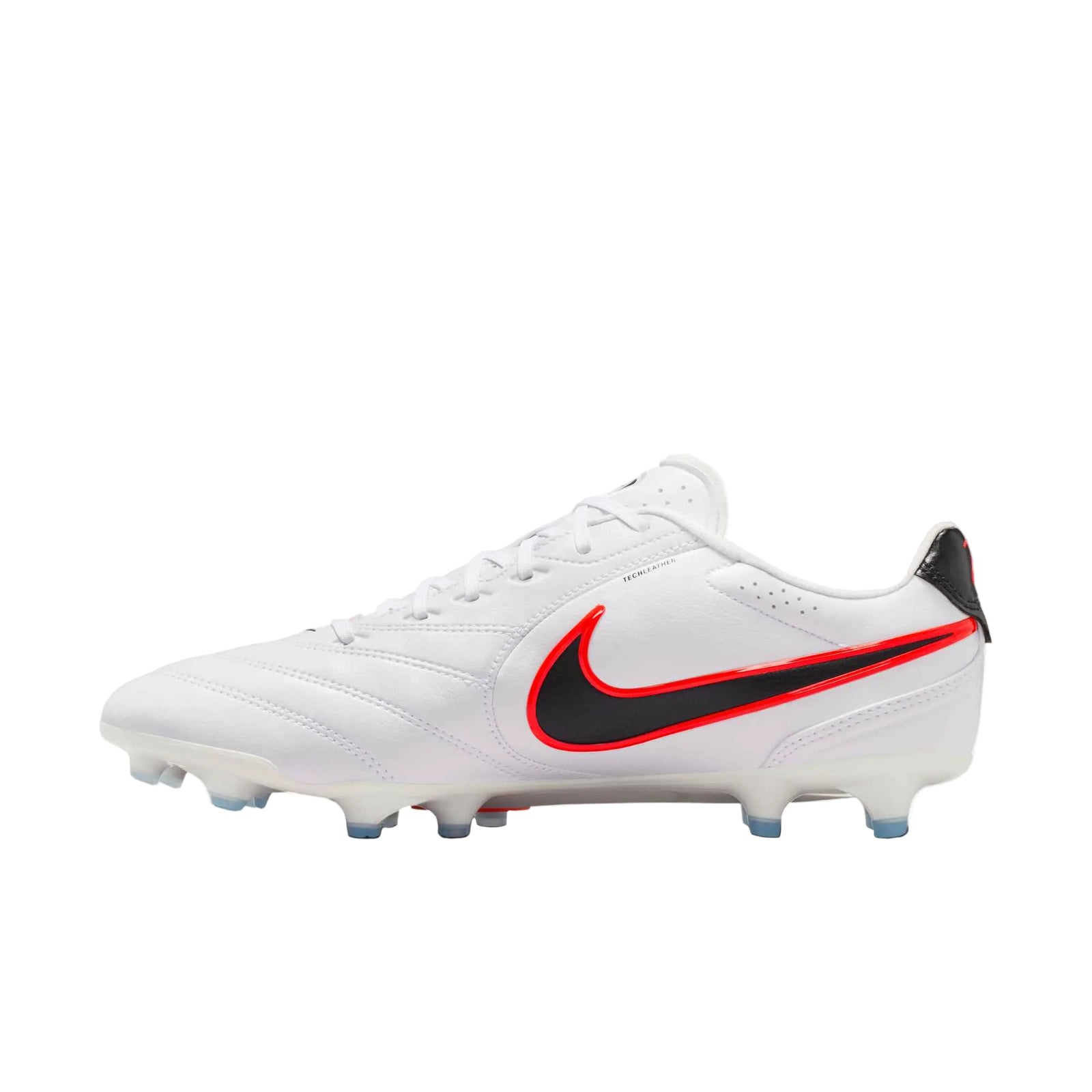 Nike Tiempo Ligera Pro FG Soccer Cleats (White/Black/Bright Crimson)