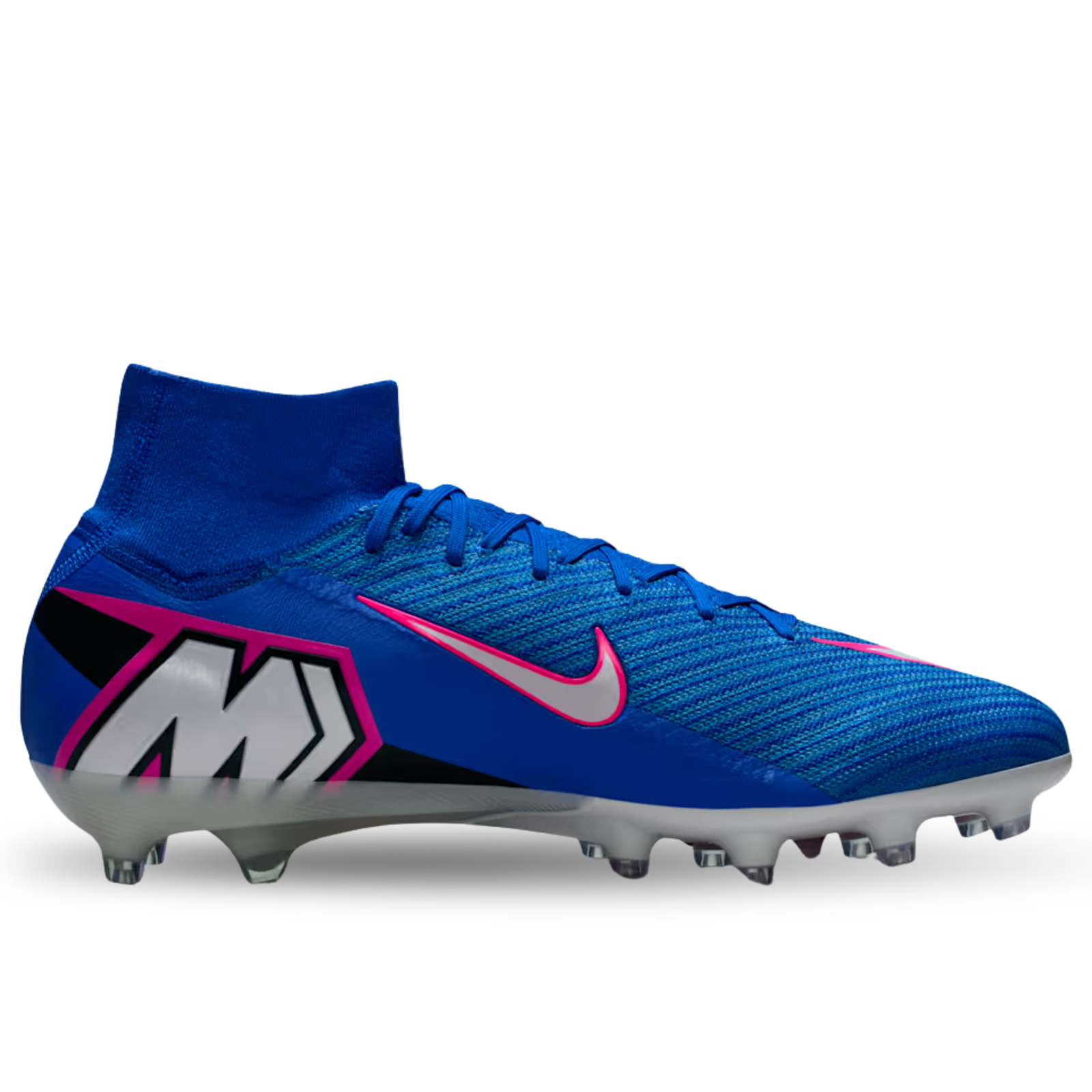 Nike Zoom Superfly 10 Elite AG-Pro Soccer Cleats (Racer Blue/White)