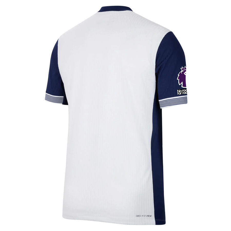 Nike Tottenham Authentic Home Jersey w/ EPL + No Room For Racism Patches 24/25 (White/Binary Blue)