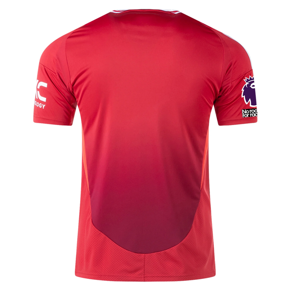 adidas Manchester United Home Jersey w/ EPL + No Room For Racism 24/25 (MUFC Red)