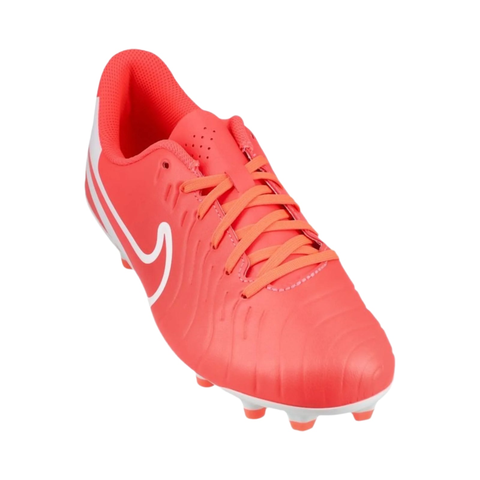 Nike Youth Jr. Legend 10 Club FG/MG Soccer Cleats (Hot Lava/White)