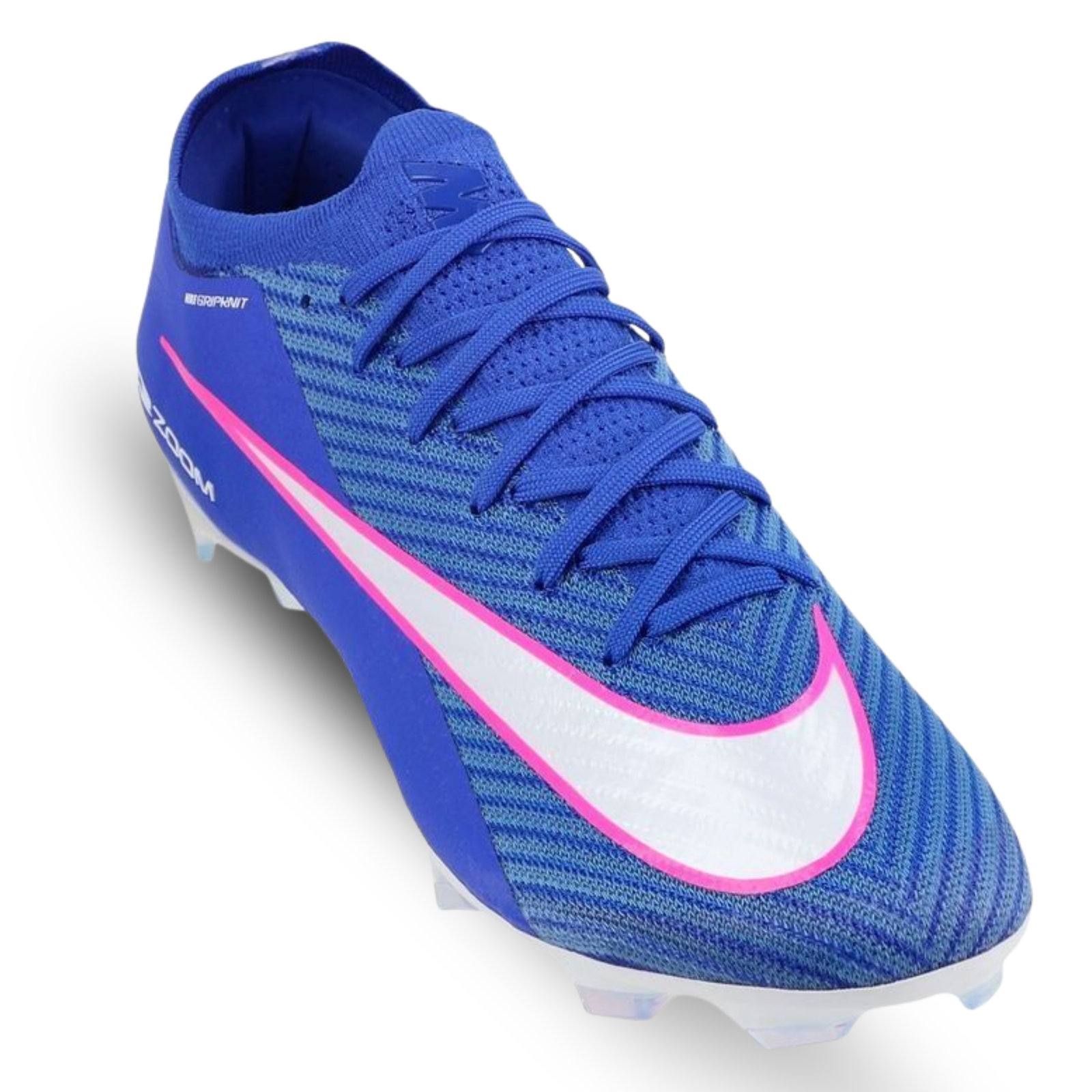 Nike Zoom Vapor 16 Elite FG Soccer Cleats (Racer Blue/White)