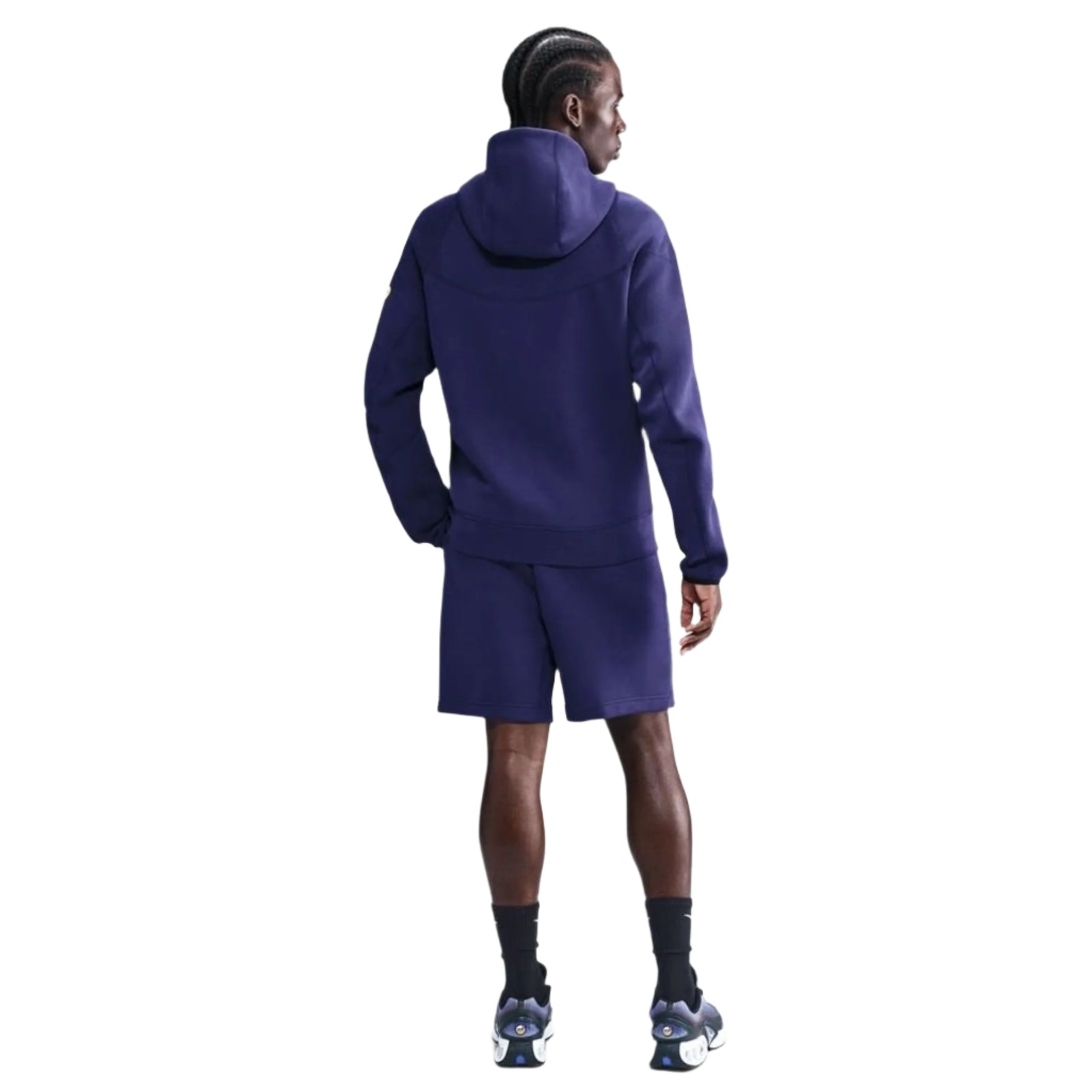 Nike Barcelona 25/26 Tech Windrunner Fleece Full-Zip Hoodie (Imperial Purple/Midwest Gold)