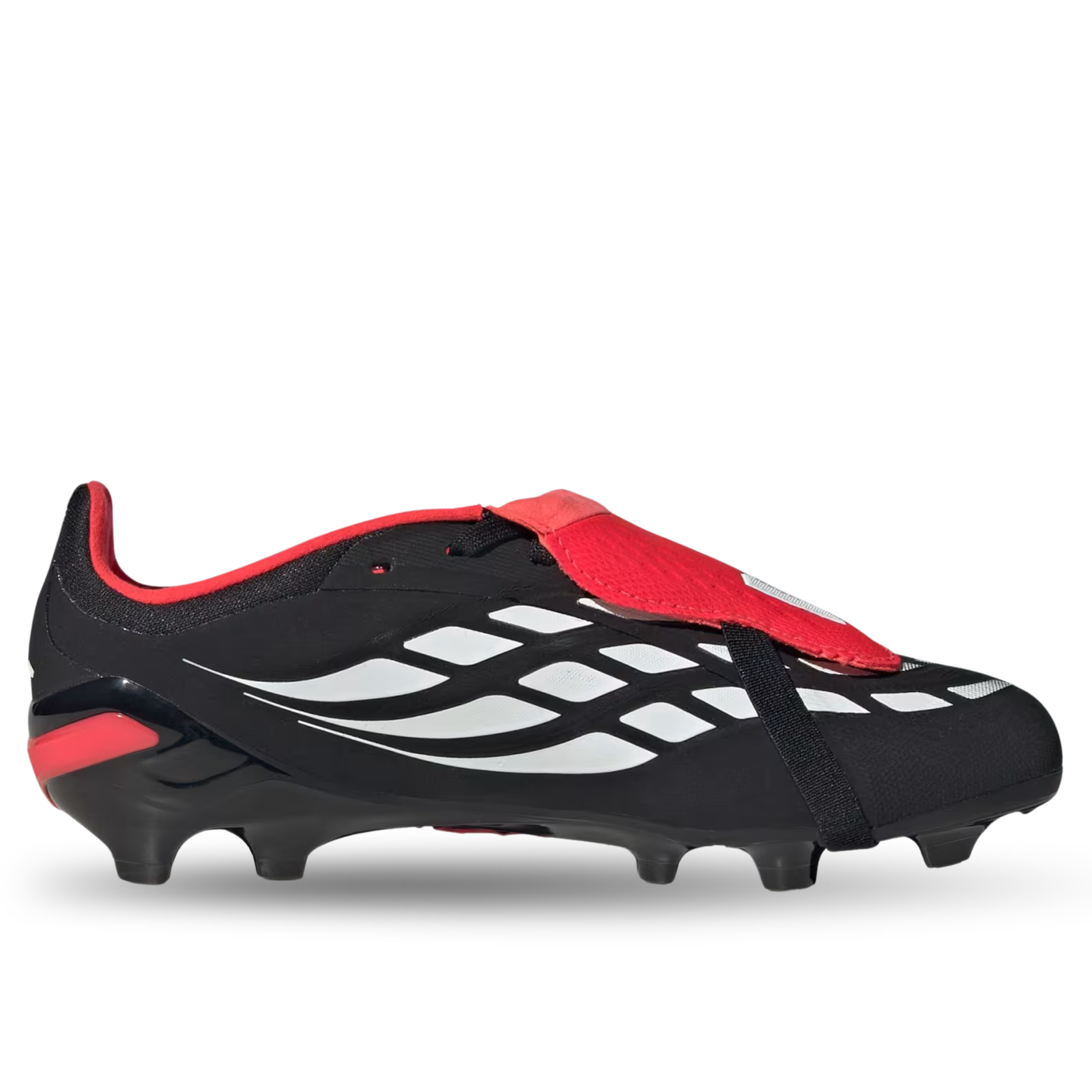 adidas Jr. Predator Elite FT Firm Ground Soccer Cleats (Black/White/Lucid Red)