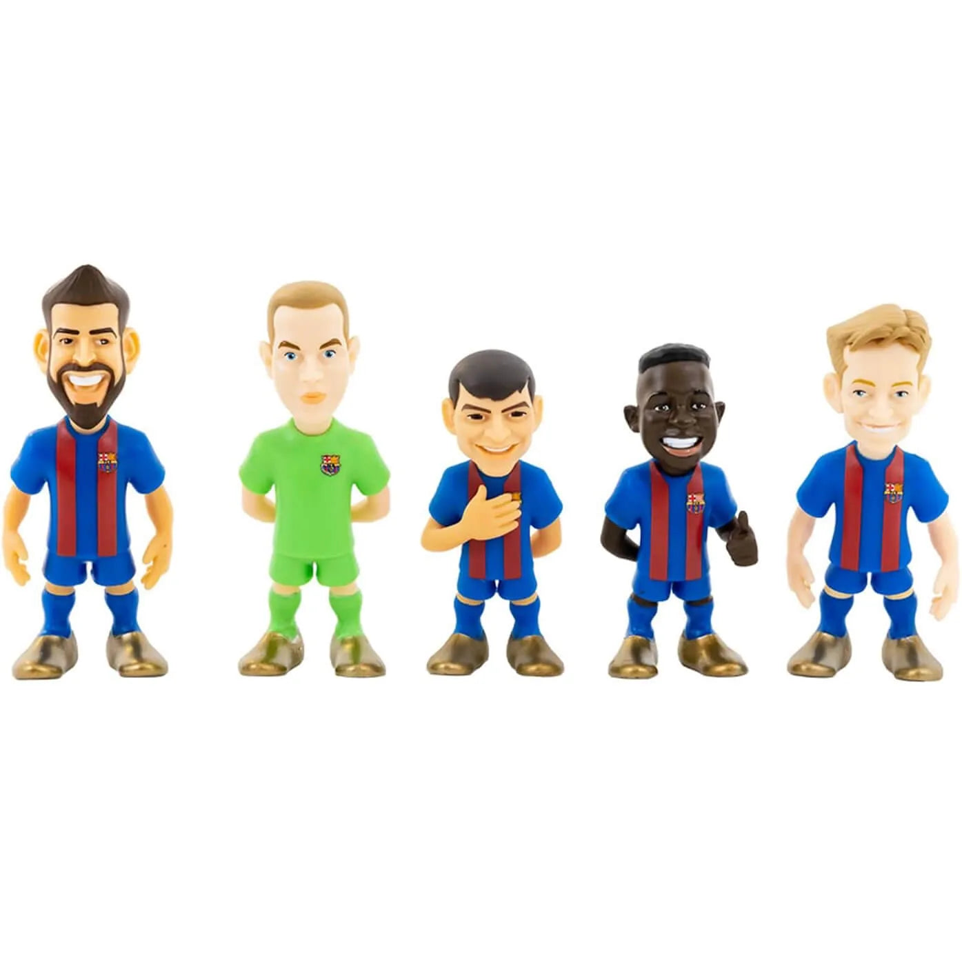 Minix FC Barcelona 5 Pack Figurines (Navy)