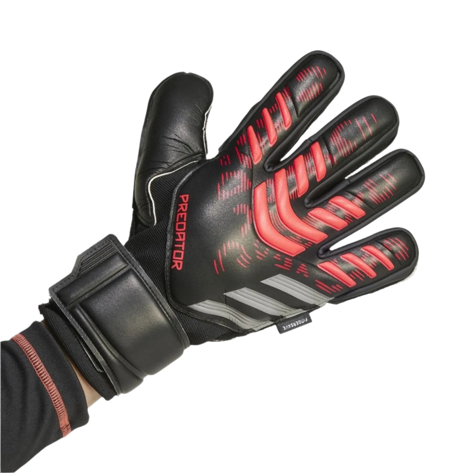 adidas Predator Match FS Goalkeeper Glove (Black/Lucid Red)
