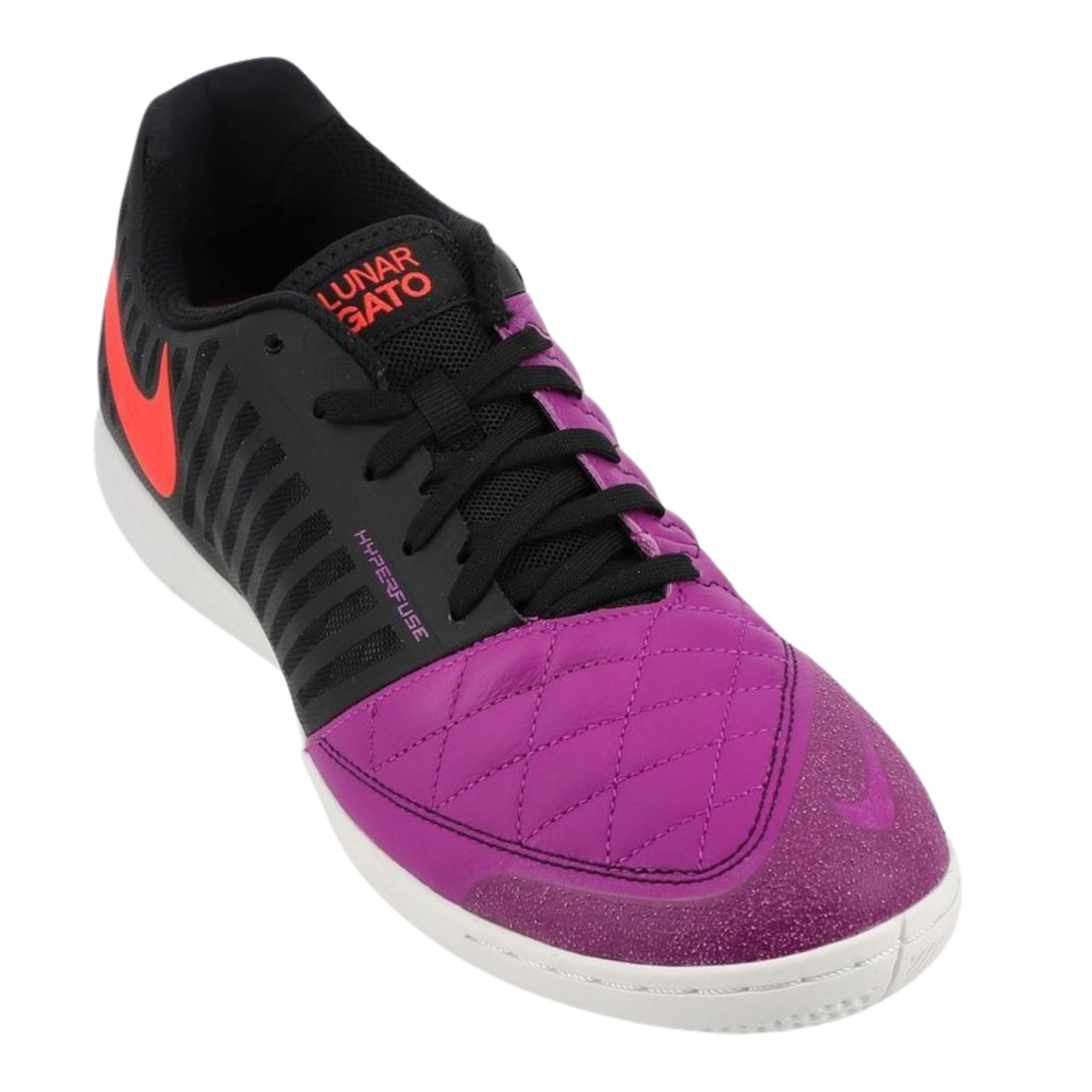Nike LunarGato II Indoor Soccer Shoes (Bold Berry/Bright Crimson)
