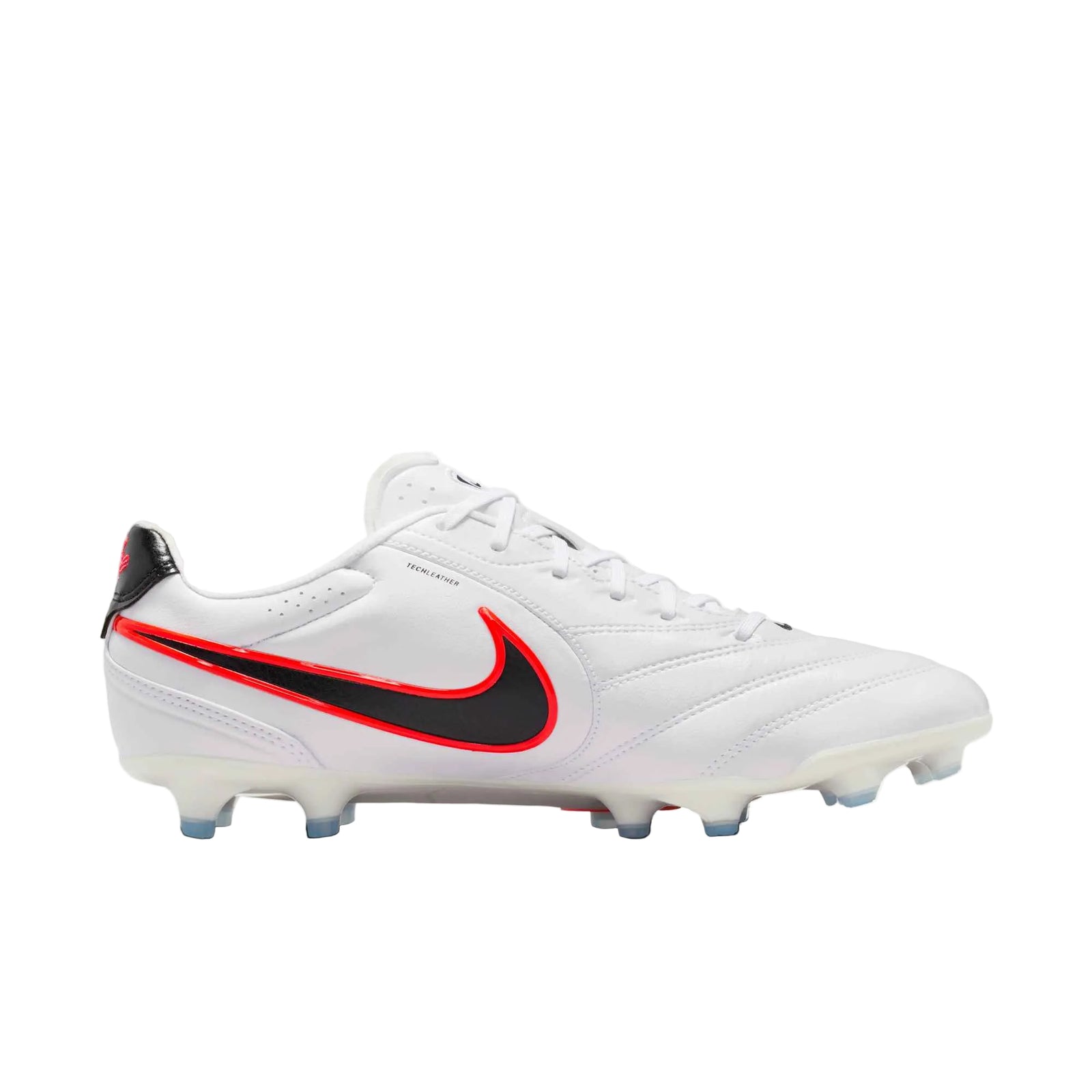 Nike Tiempo Ligera Pro FG Soccer Cleats (White/Black/Bright Crimson)