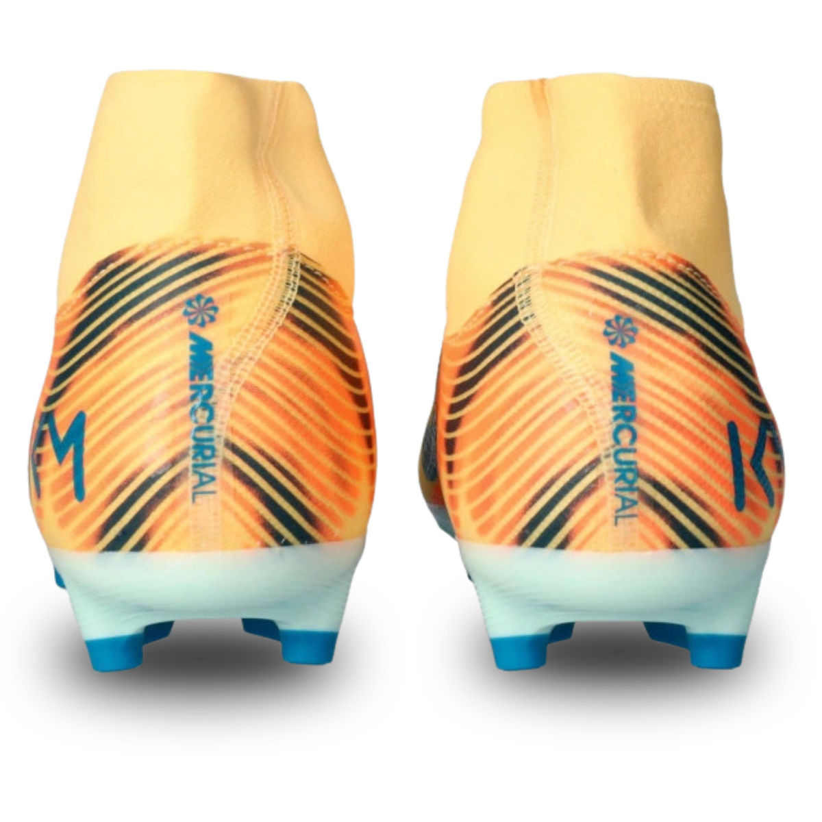 Nike Zoom Superfly 10 Academy KM Firm/Multi Ground Soccer Cleats (Melon Tint/Neo Turq/Igloo)