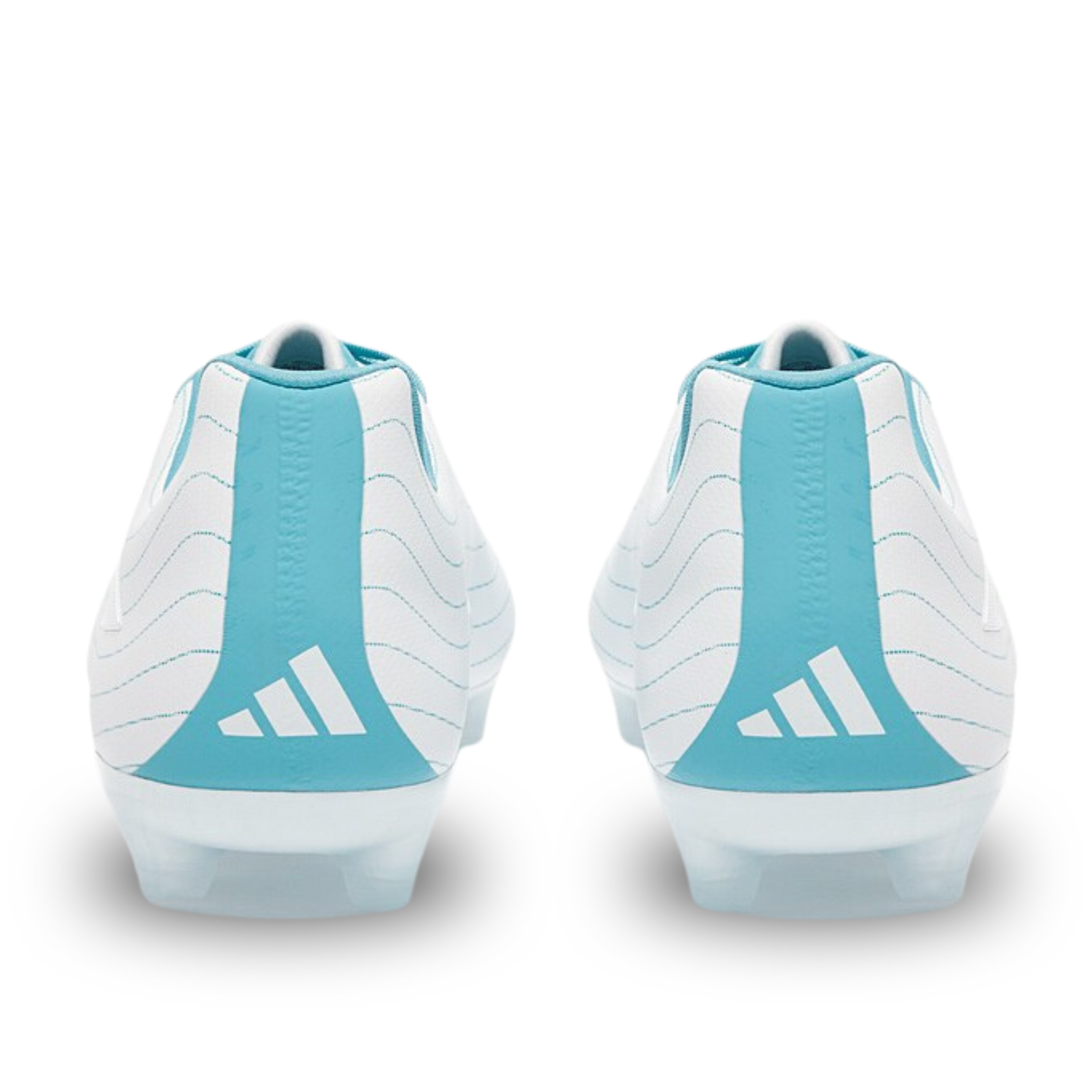 adidas Copa Pure.3 Firm Ground Soccer Cleats (White/Grey Two/Preloved Blue)