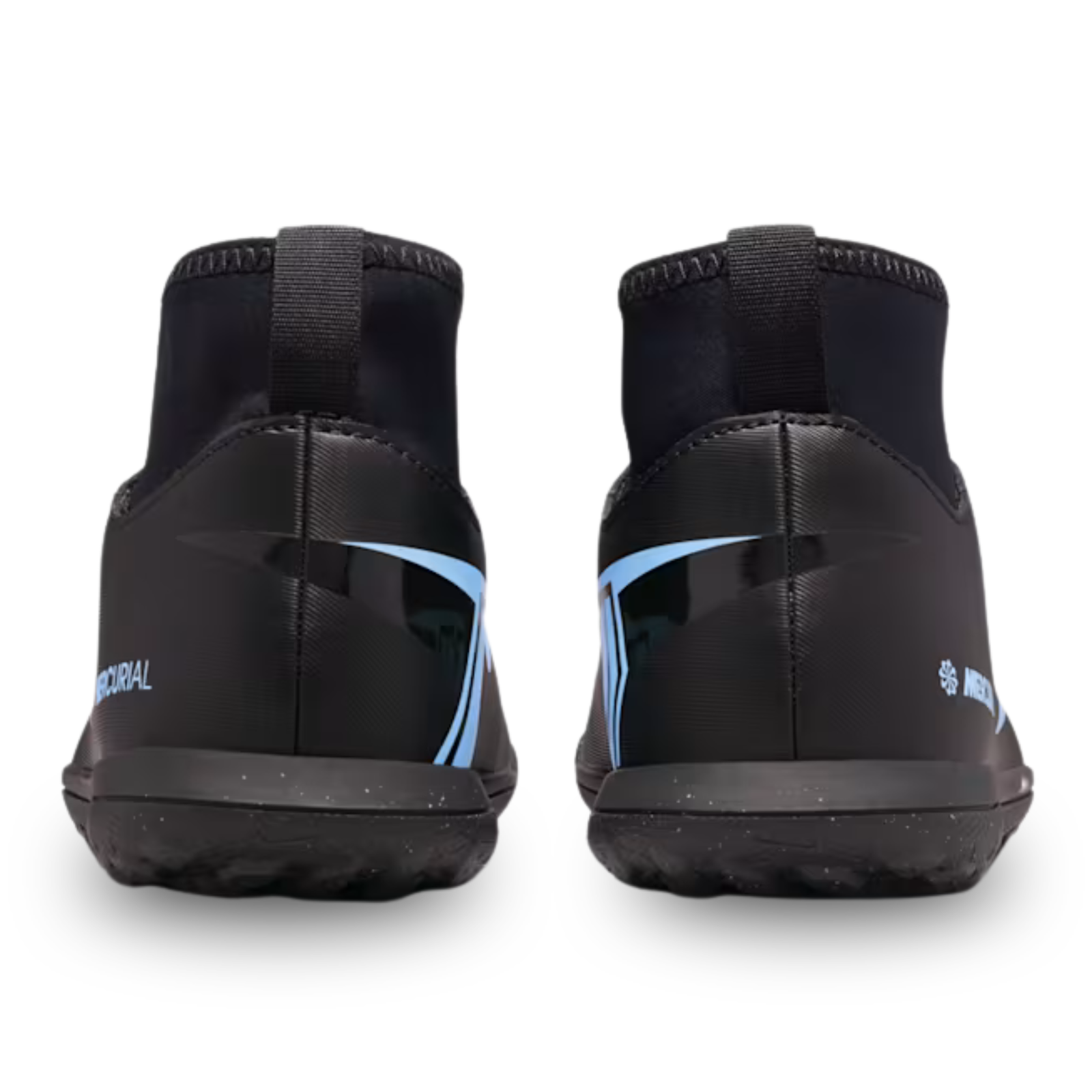 Nike Youth Jr. Superfly 10 Club Turf Soccer Shoes (Black/Black)