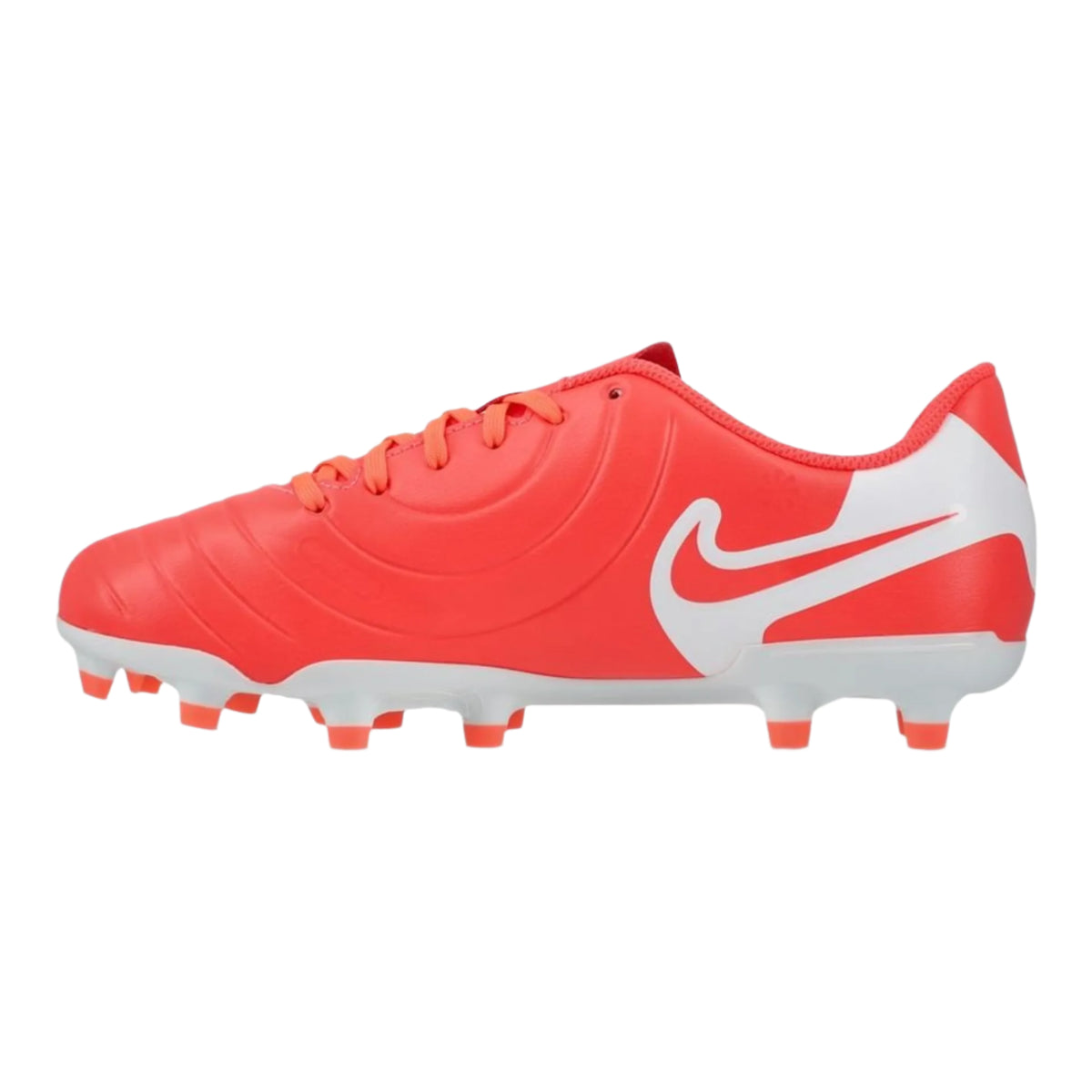 Nike Youth Jr. Legend 10 Club FG/MG Soccer Cleats (Hot Lava/White)