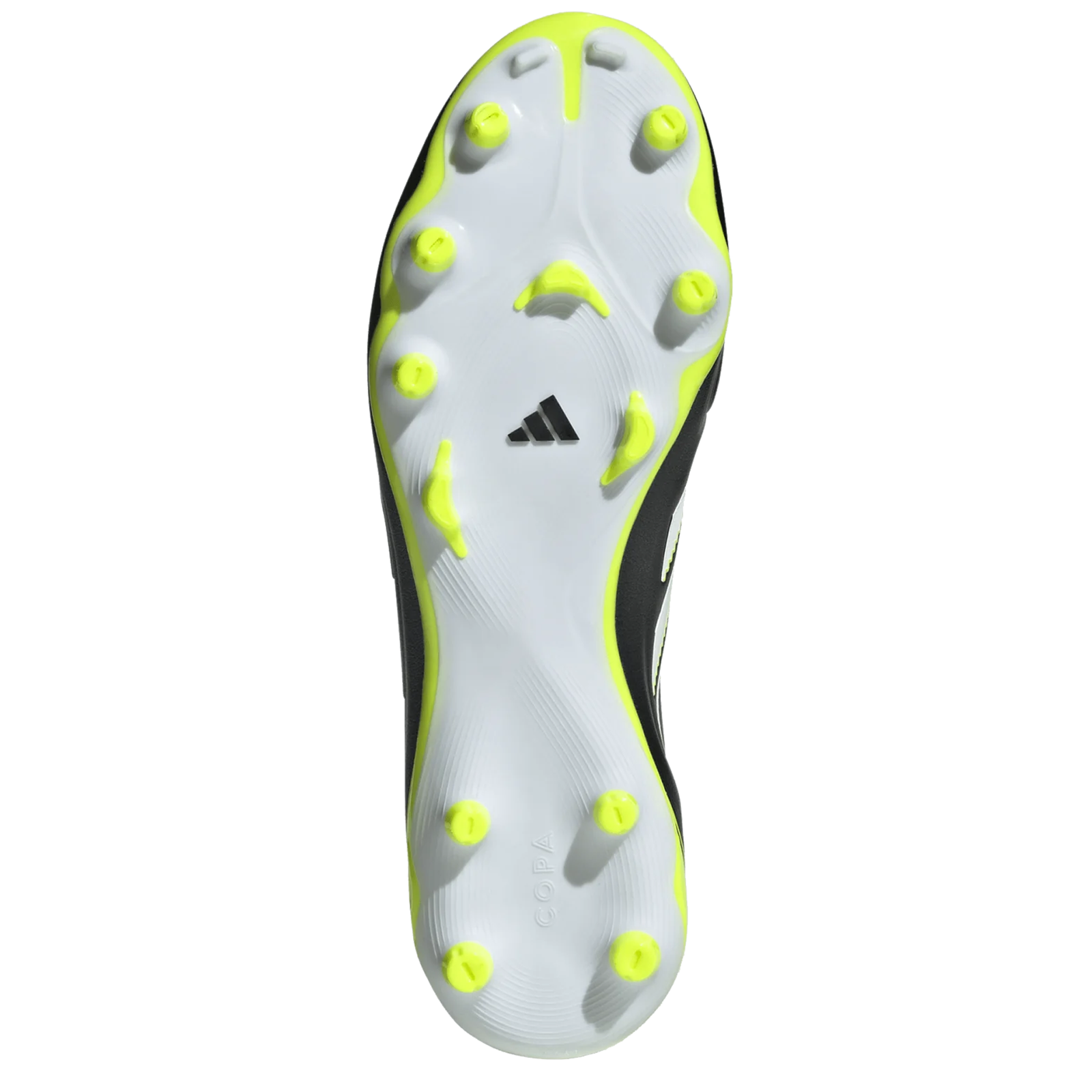 adidas Copa Pure III League FG/MG Soccer Cleats (Black/Lucid Lemon)