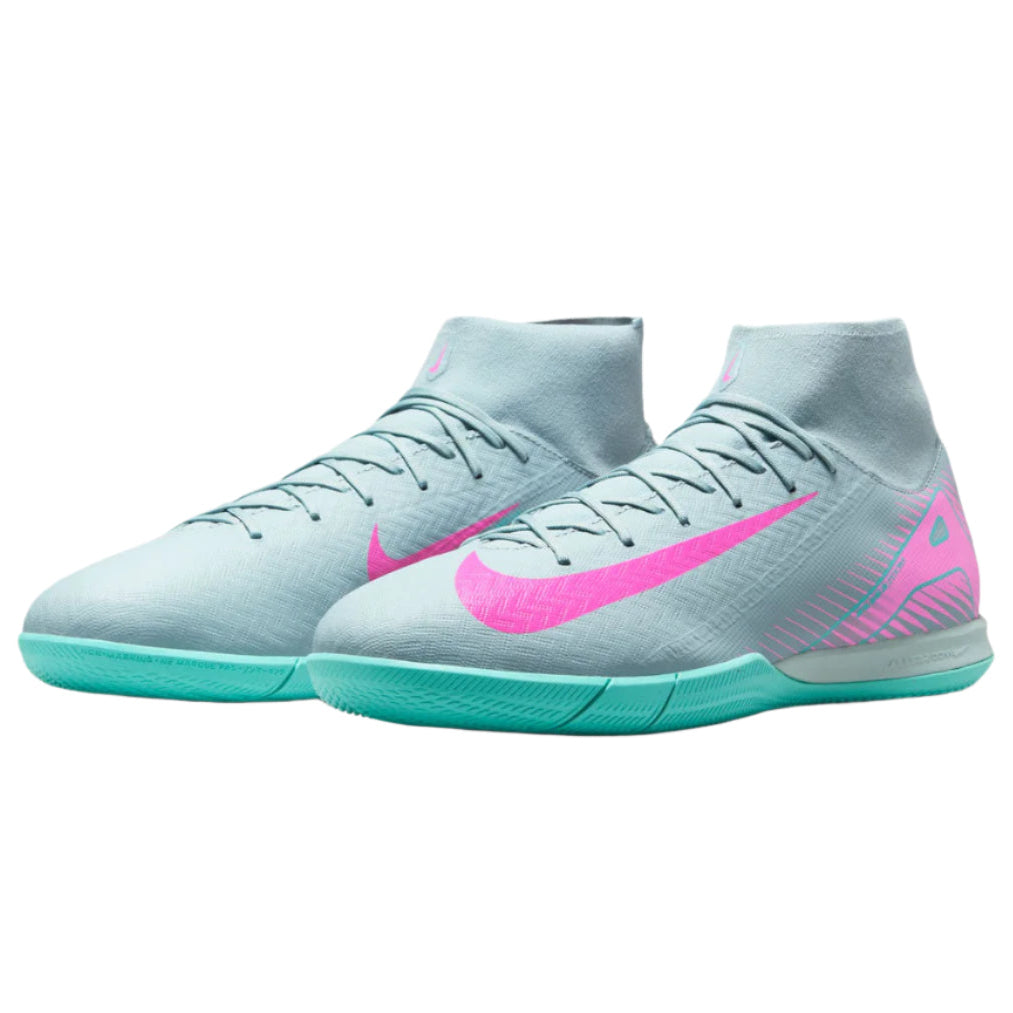 Nike Zoom Superfly 10 Academy IC Indoor Soccer Shoes (Ocean Cube/Pink Blast)
