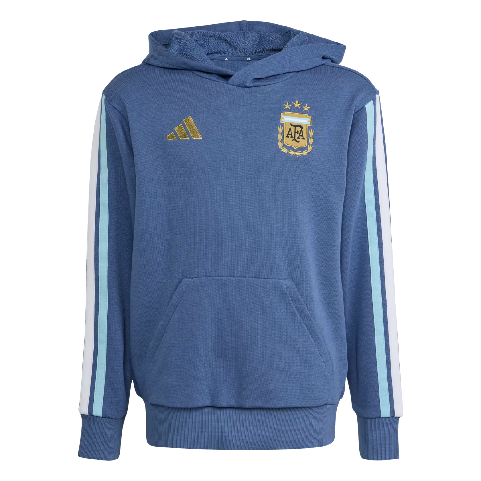 adidas Youth Argentina 2026 DNA Fleece Hoodie (Crew Blue)