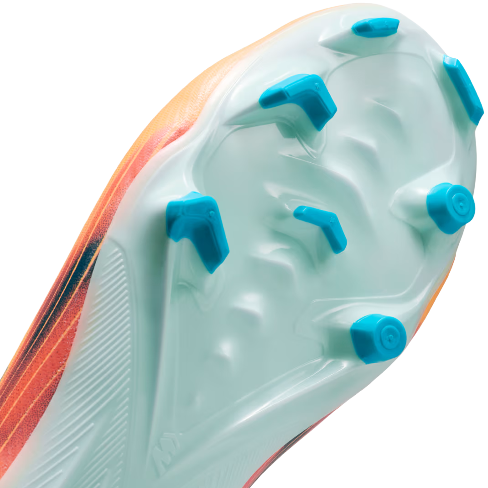 Nike Youth Junior Zoom Superfly 10 Academy Kylian Mbappe FG Soccer Cleats (Melon Tint/Neo Turq)