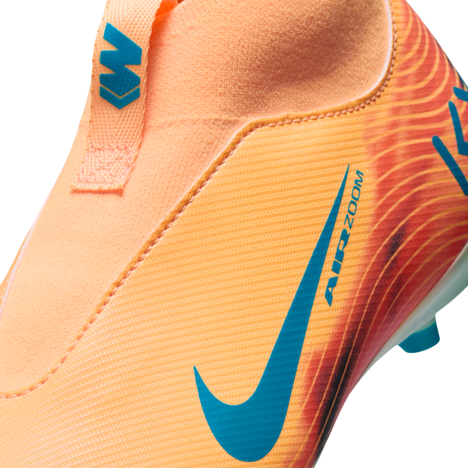 Nike Youth Junior Zoom Superfly 10 Academy Kylian Mbappe FG Soccer Cleats (Melon Tint/Neo Turq)