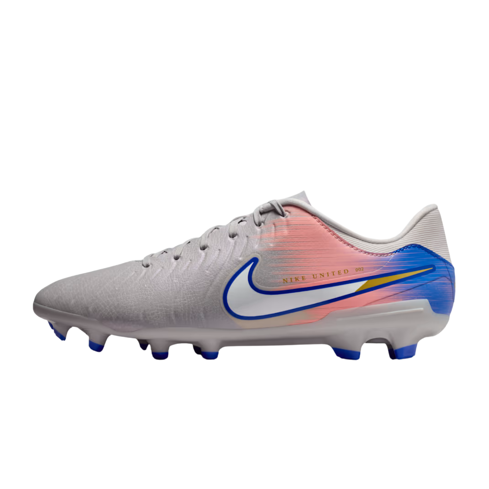 Nike Legend 10 Academy NU2 Firm Ground/Multi Ground Soccer Cleats (Vast Grey/Racer Blue)
