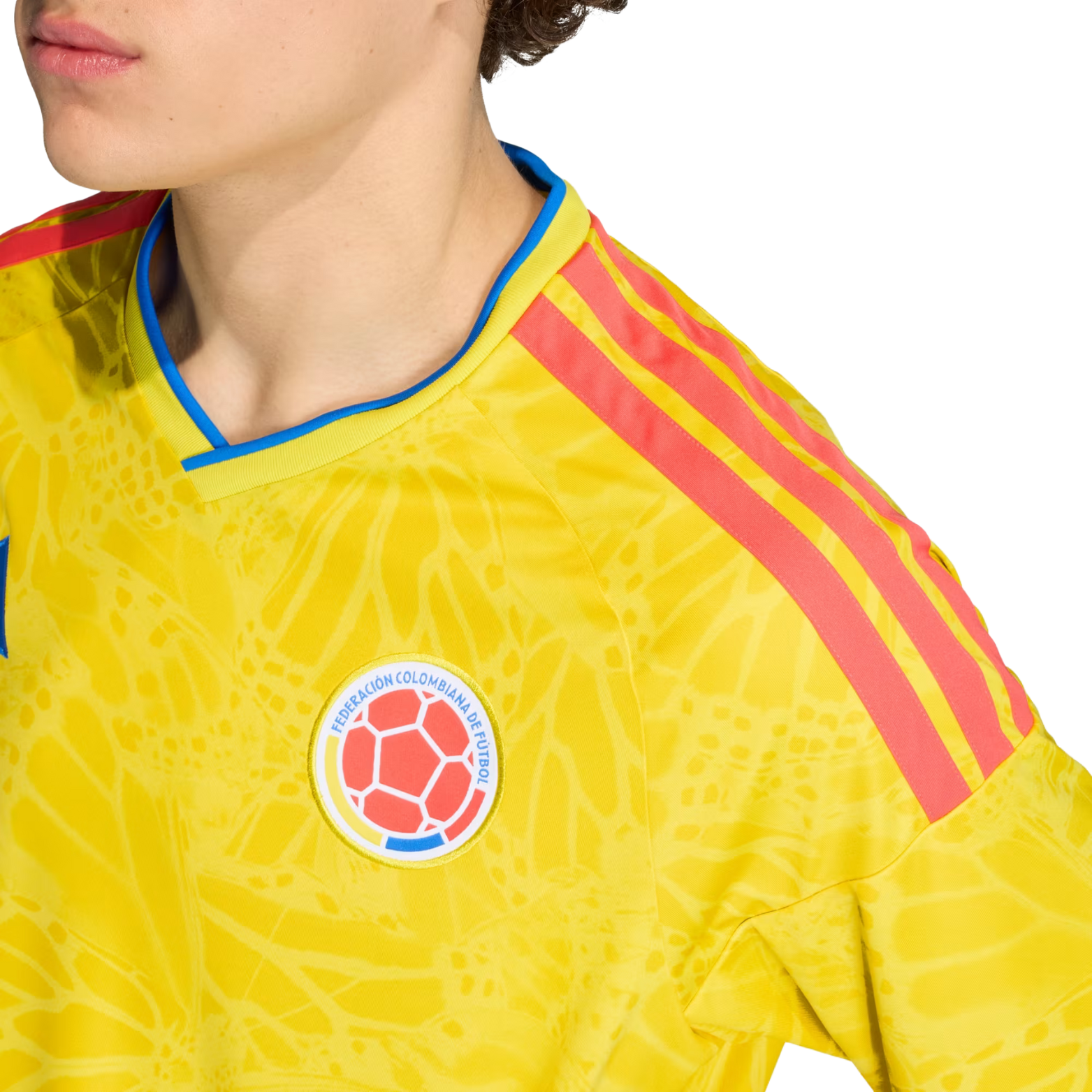 adidas Men's James Rodriguez Colombia 2026 Home Jersey (Impact Yellow)