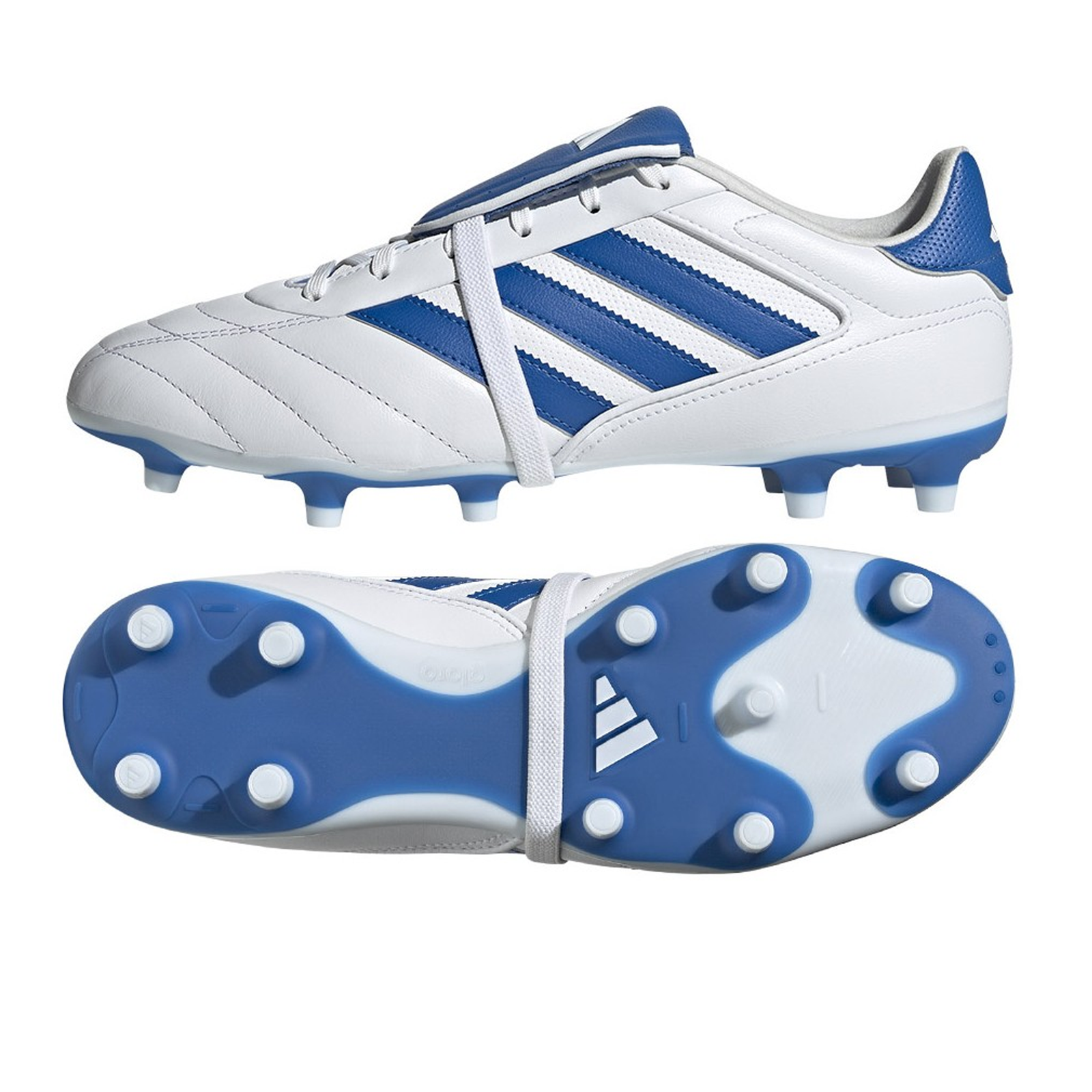 adidas Copa Gloro II FG Soccer Cleats (White/Royal Blue)