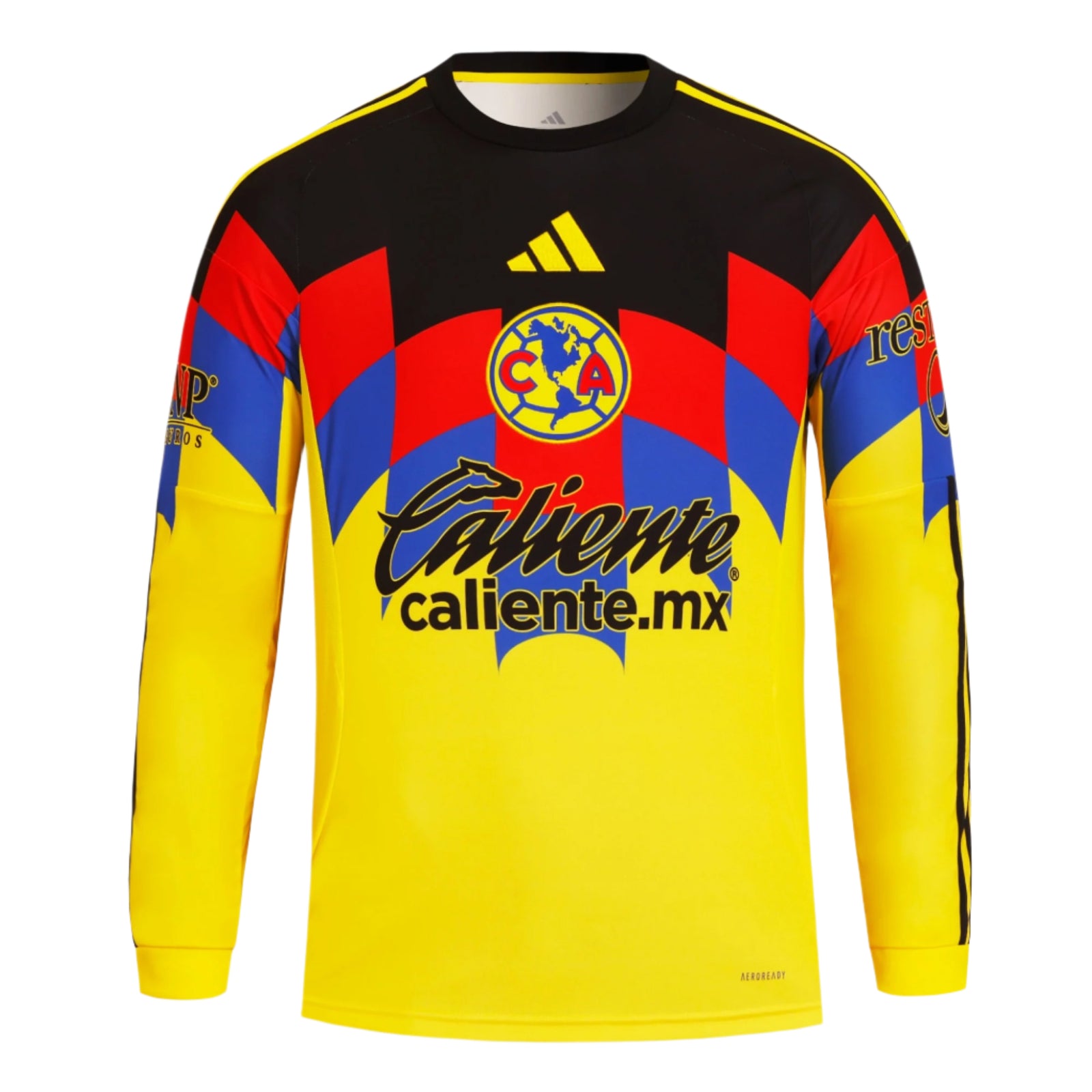 adidas A. Zendejas Club América 25/26 Long Sleeve Home Jersey (Yellow)
