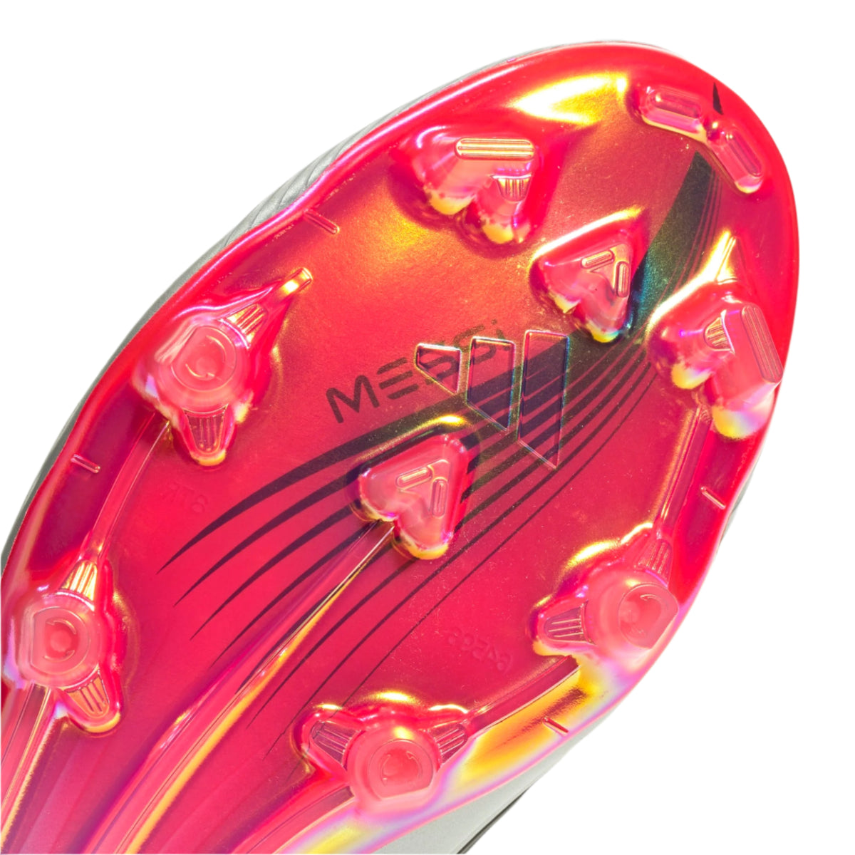 adidas F50 Messi Elite FG Soccer Cleats (White/Lucid Red/Silver Metallic)