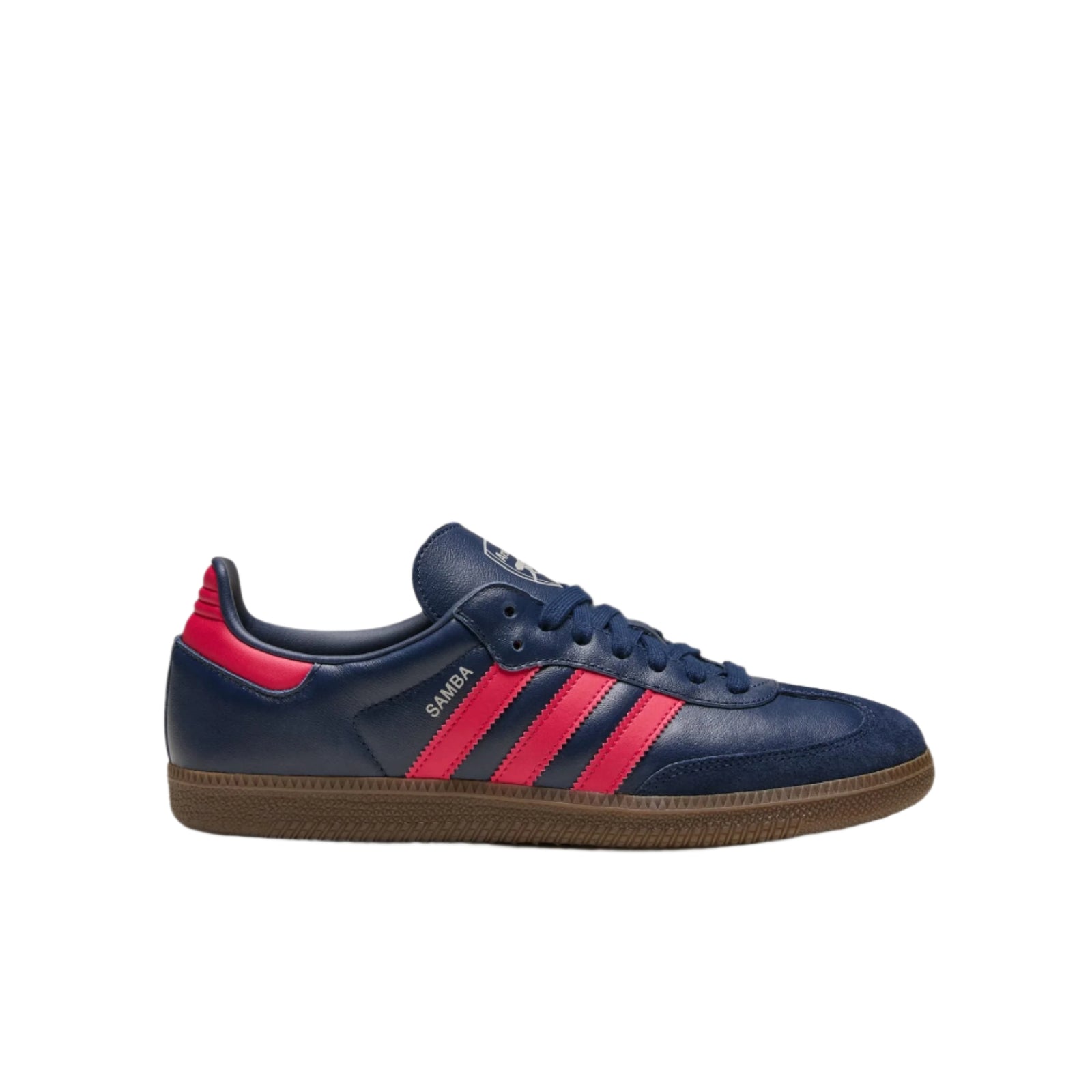 adidas Arsenal Samba Indoor Soccer Shoes (Indigo/Red/Gum)