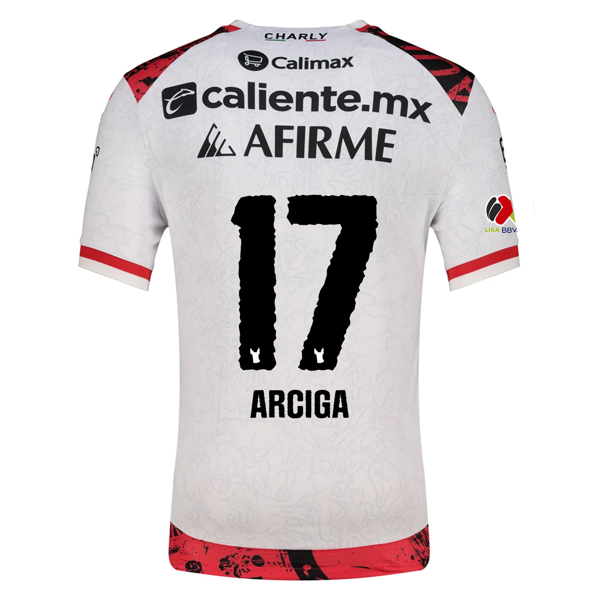 Charly Ramiro Arciga Men's Xolos De Tijuana Away Jersey 25/26 w/ BBVA MX Patch (White)