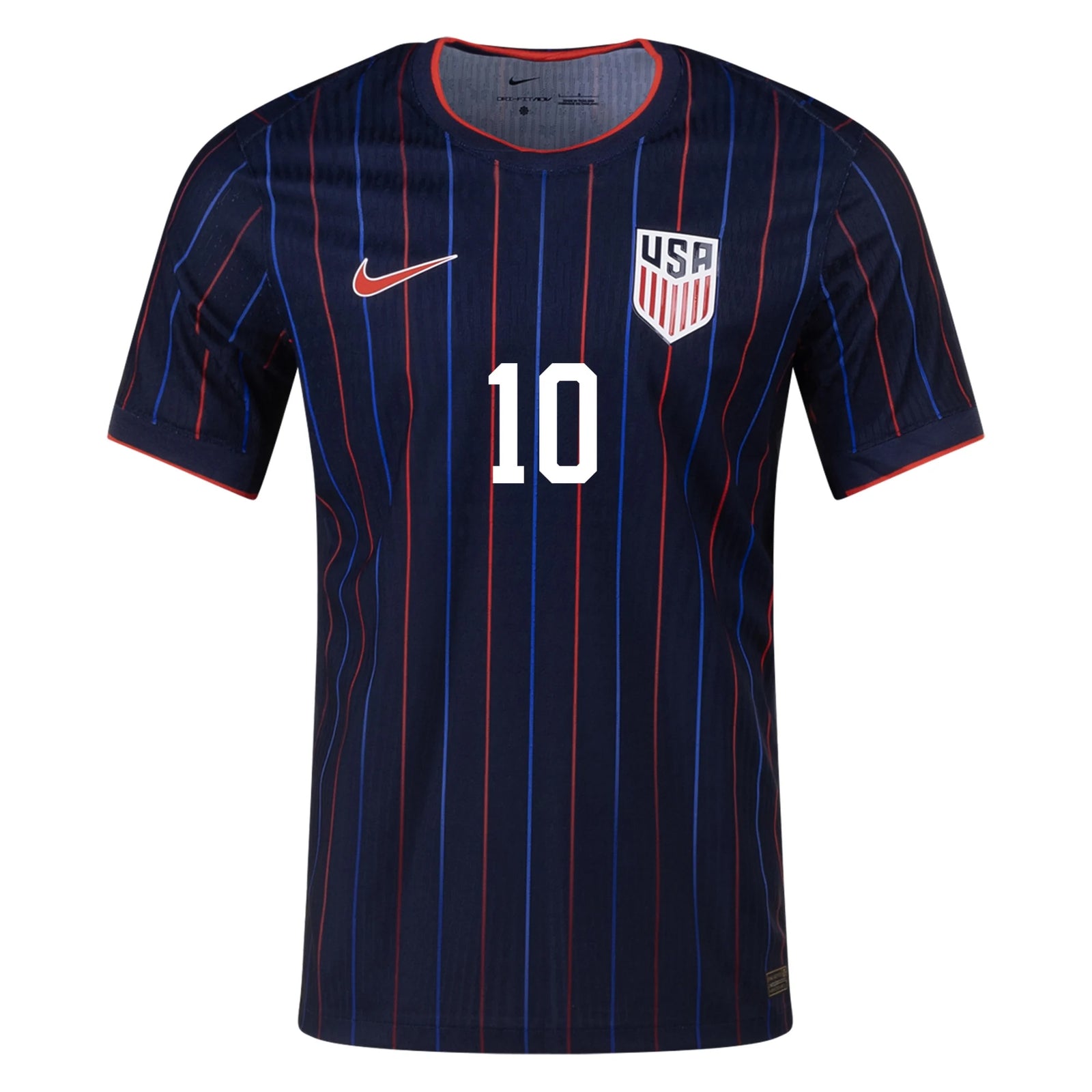 Nike Christian Pulisic United States Away Match Authentic Jersey 25/26 (Obsidian/Challenge Red)