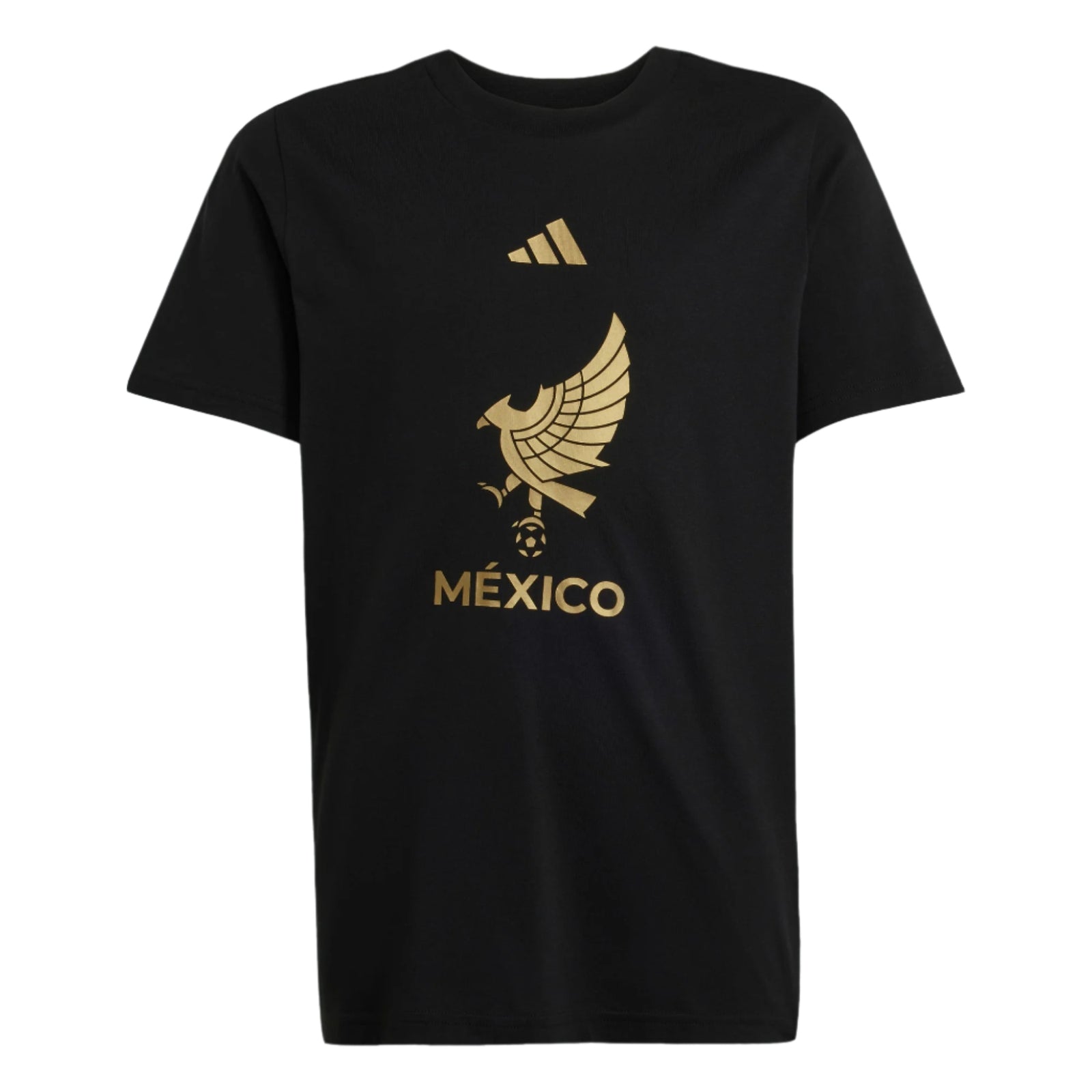 adidas Youth Mexico DNA T-Shirt (Black/Gold)