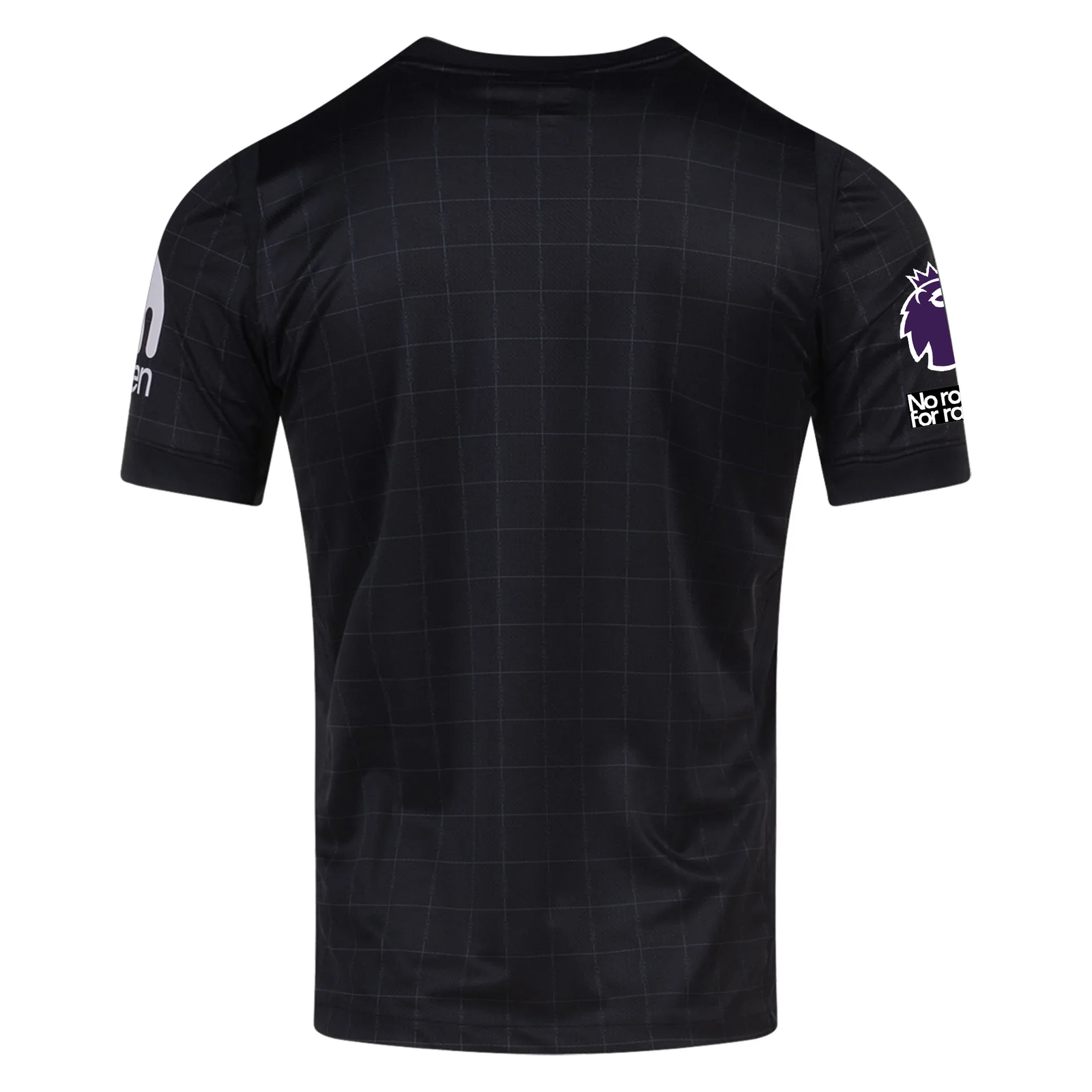 Nike Men's Tottenham Away Jersey w/ EPL + No Room For Racism Patches 25/26 (Black/Iron)