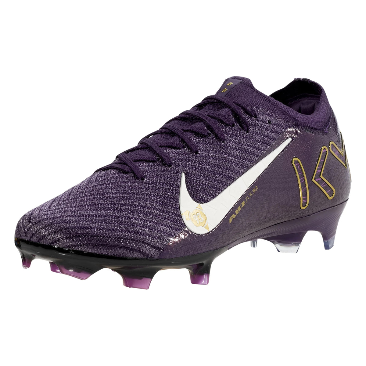 Nike Zoom Vapor 16 Elite Kylian Mbappe KM FG Soccer Cleats (Grand Purple/Pale Ivory)