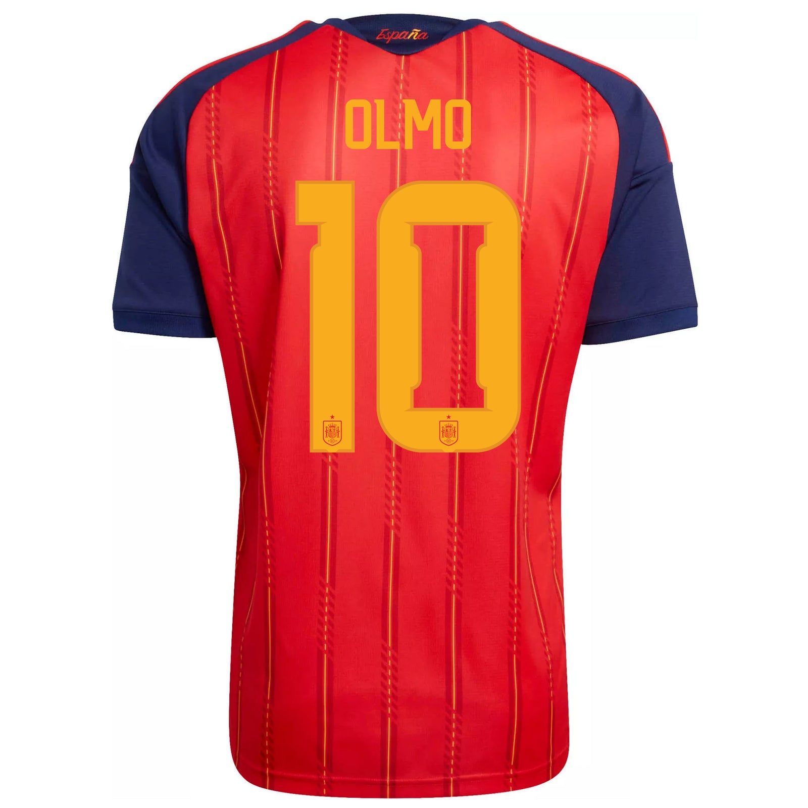 adidas Men's Olmo Spain World Cup Home Jersey 2026 (Vivid Red)