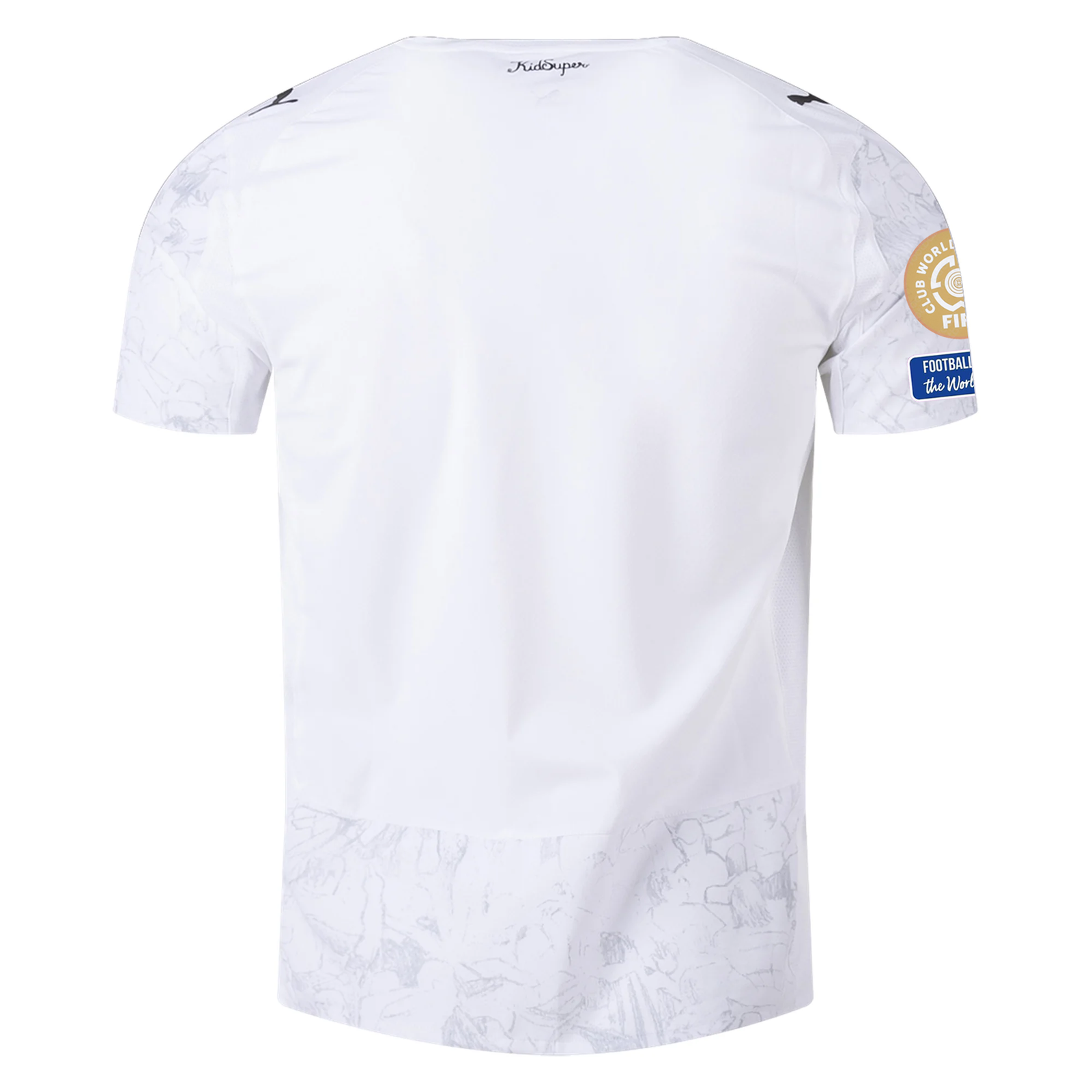 Puma Manchester City Authentic Kid Super Jersey w/ Club World Cup Patches 25/26 (Puma White/Puma Black)