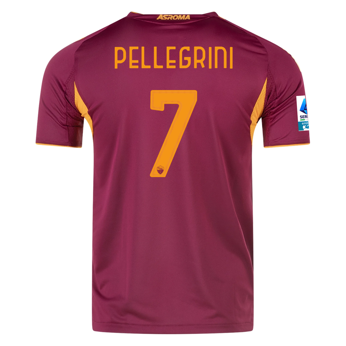 adidas Roma Authentic Lorenzo Pellegrini Home Jersey w/ Serie A Patch 25/26 (Burgundy)