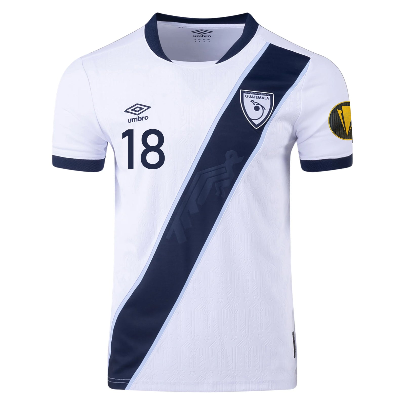 Umbro Oscar Santis Guatemala Home Jersey 25/26 w/ Gold Cup 2025 Patch (White)
