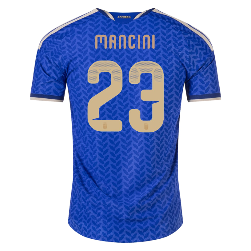 adidas Men's Mancini Italy 2026 Authentic Home Jersey (Bold Blue)