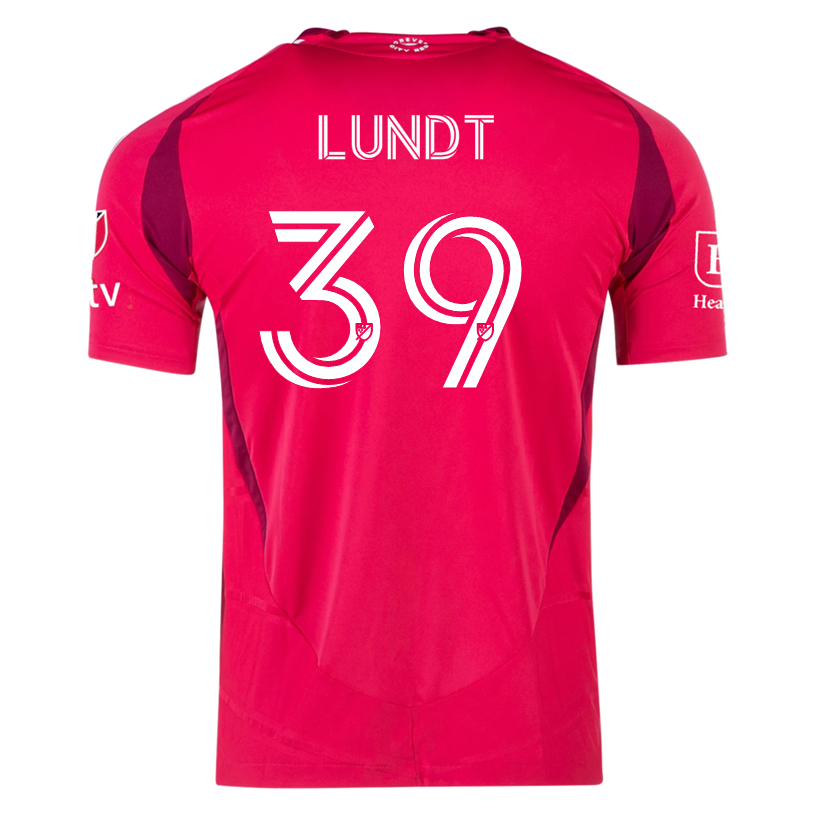 adidas Ben Lundt St. Louis FC Authentic Home Jersey 25/26 (Power Pink)