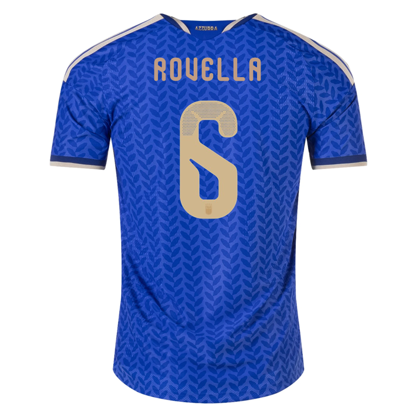 adidas Men's Rovella Italy 2026 Authentic Home Jersey (Bold Blue)
