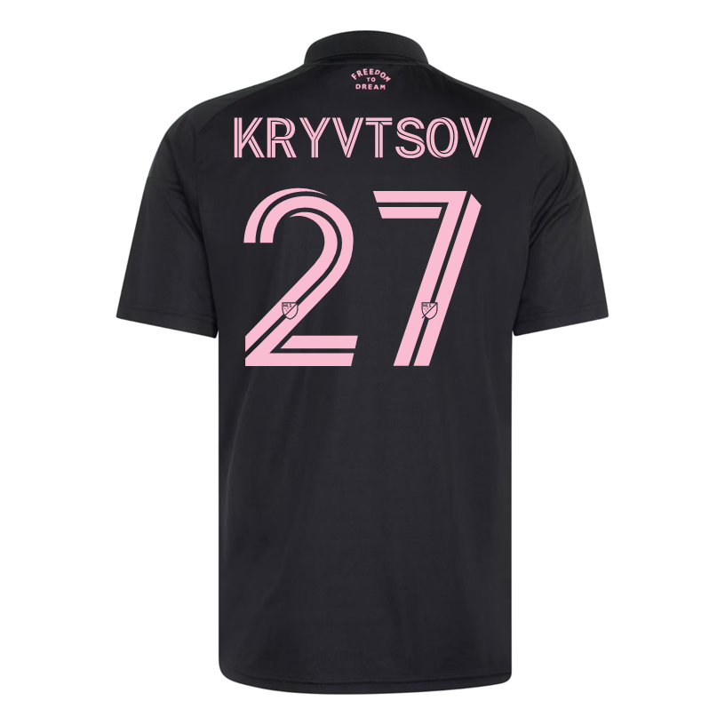 adidas Men's Kryvtsov Inter Miami CF 26/27 Away Jersey (Black/Pink)