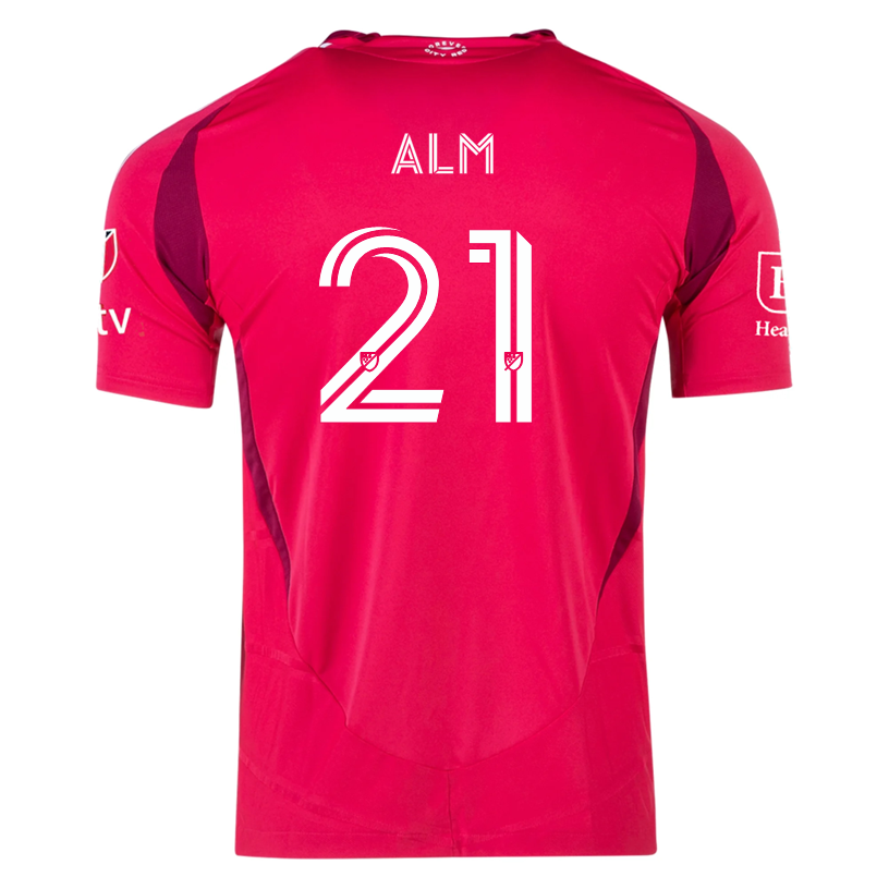 adidas Rasmus Alm St. Louis FC Authentic Home Jersey 25/26 (Power Pink)