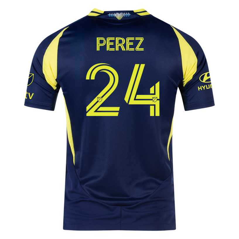 adidas Nashville Authentic Jonathan Pérez Away Jersey w/ MLS + Apple TV 25/26 (Tena Blue)