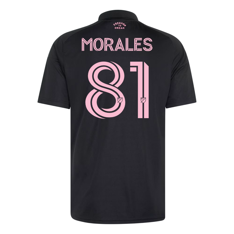 adidas Men's Morales Inter Miami CF 26/27 Away Jersey (Black/Pink)