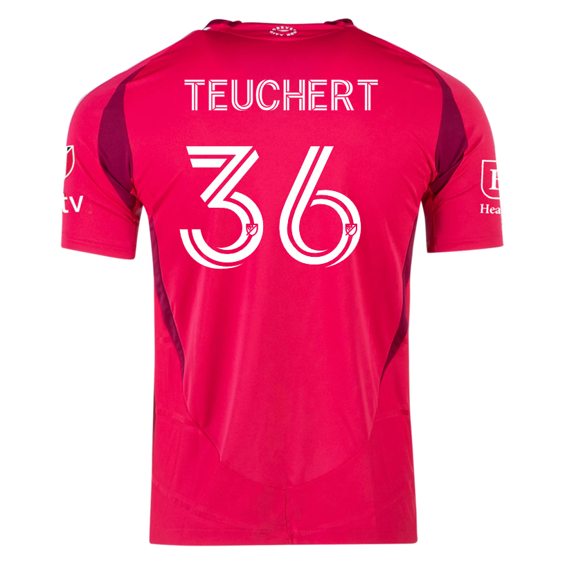 adidas Cedric Teuchert St. Louis FC Authentic Home Jersey 25/26 (Power Pink)
