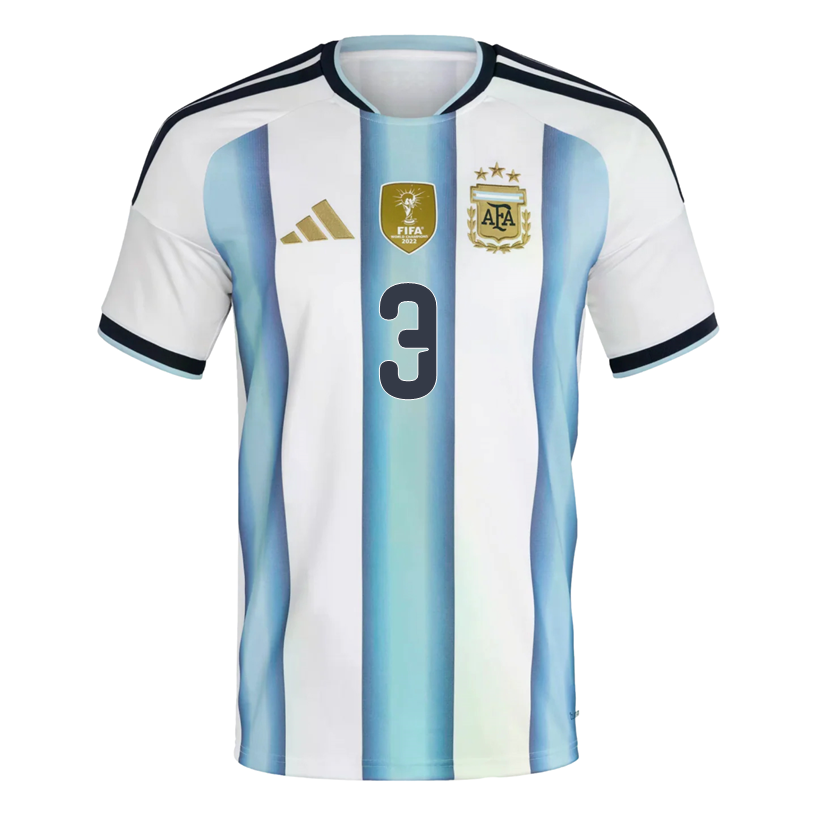 adidas Men's Togliafico Argentina 2026 Home World Cup Jersey (White/Icey Light Blue)